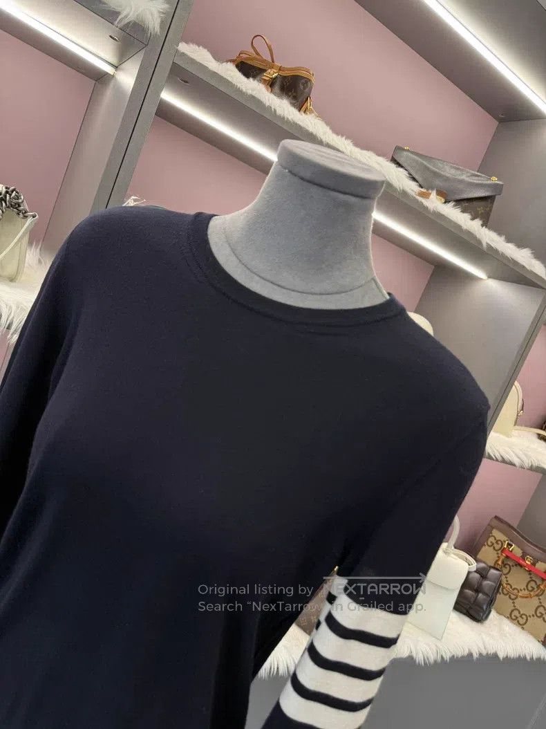 Other Thom Browne Baby Blue Wool Knit Sweater Size US XS / EU 42 / 0 - 3 Thumbnail