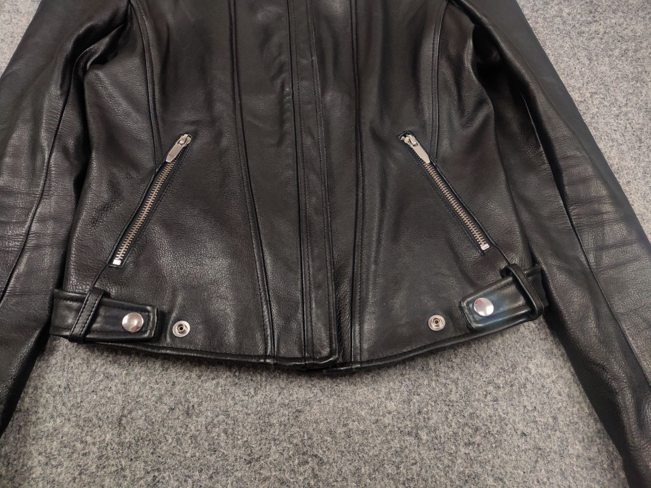 Theory Theyskens' Theory Black Leather Jacket with Zipper Accents Size S / US 4 / IT 40 - 7 Thumbnail