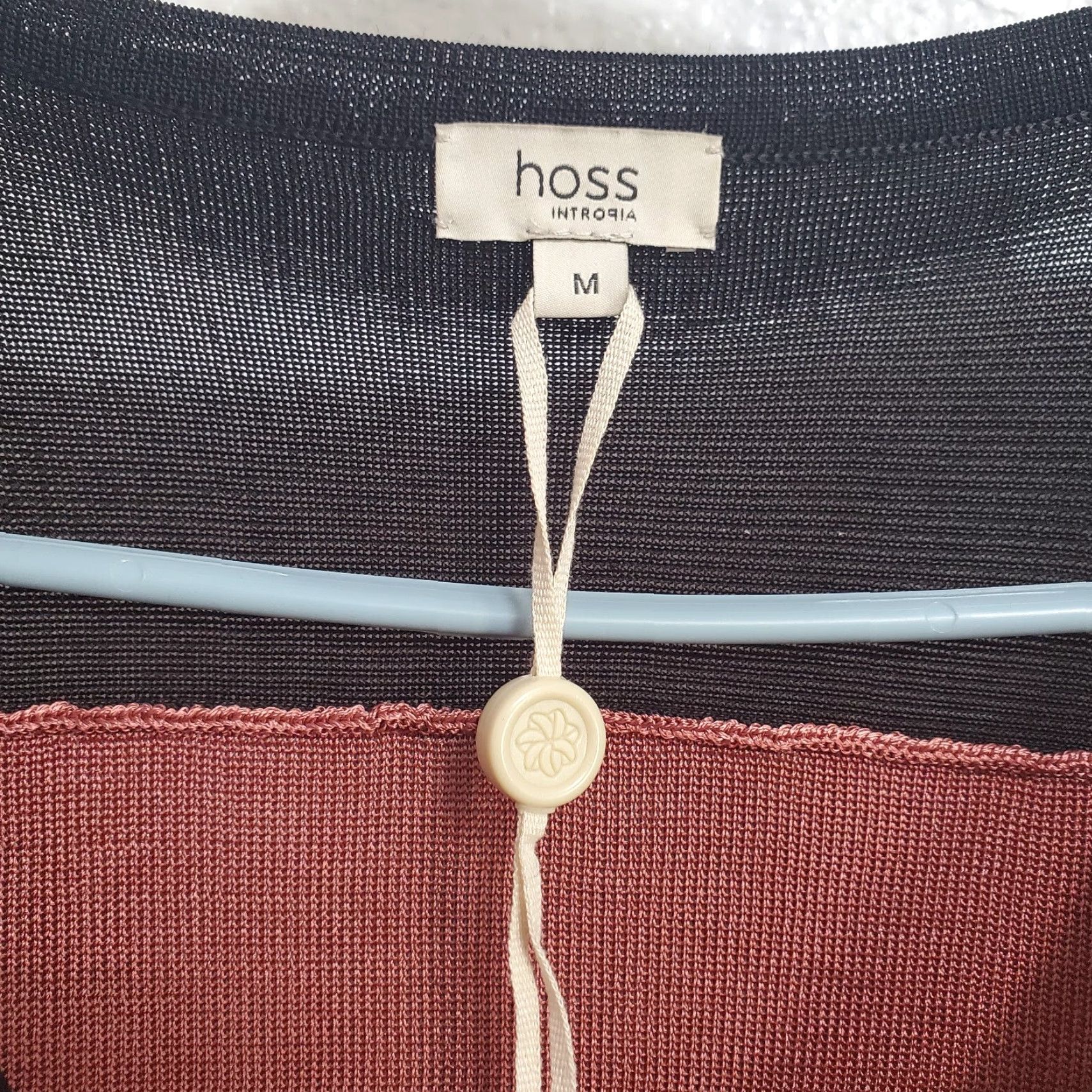 Hoss Intropia VINTAGE Hoss Intropia Cardigan M Striped Viscose V Neck Button Sweater Size M / US 6-8 / IT 42-44 - 4 Thumbnail