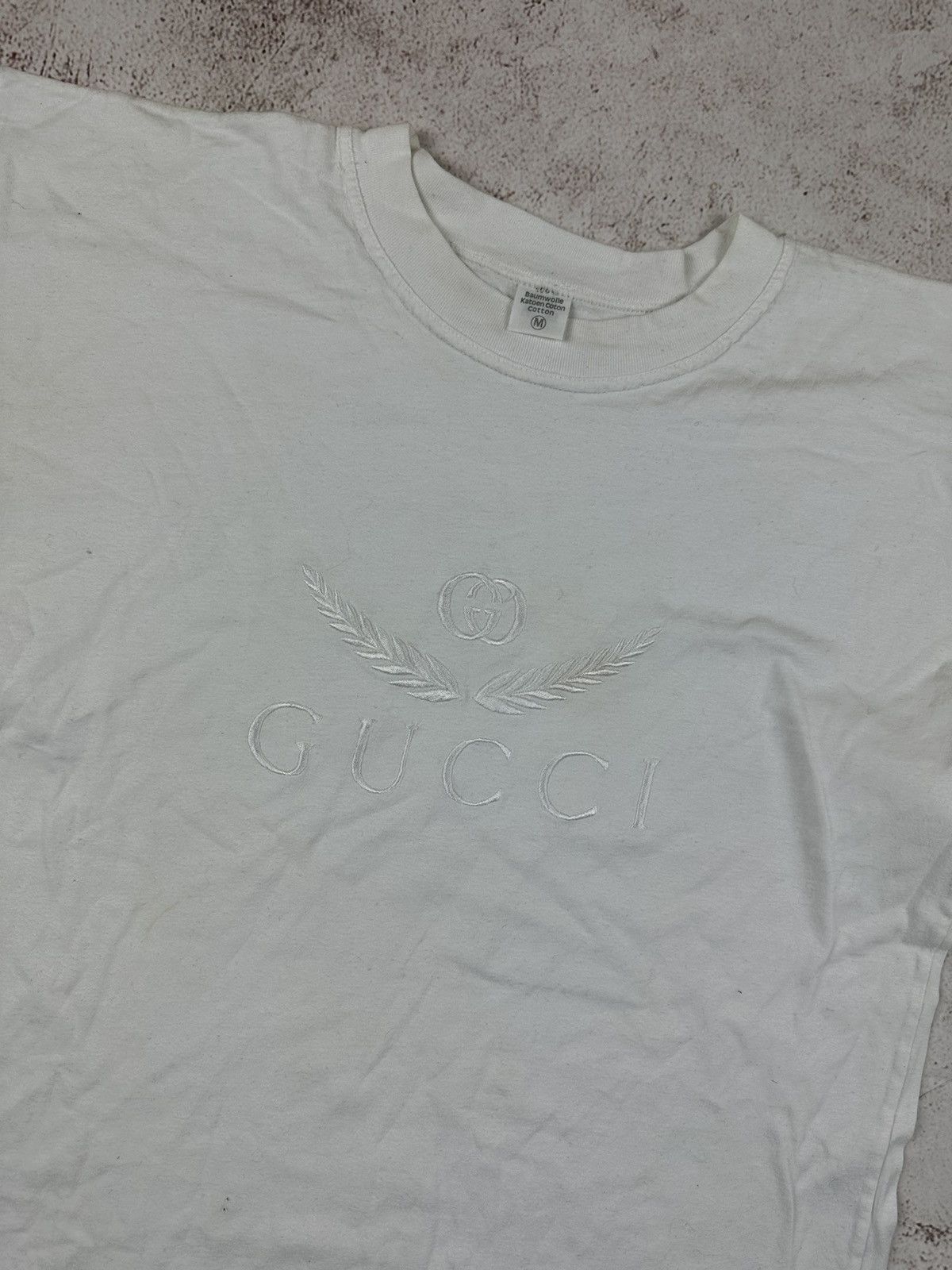 Japanese Brand × Vintage Vintage 90s Gucci big logo t-shirt Size US M / EU 48-50 / 2 - 2 Thumbnail