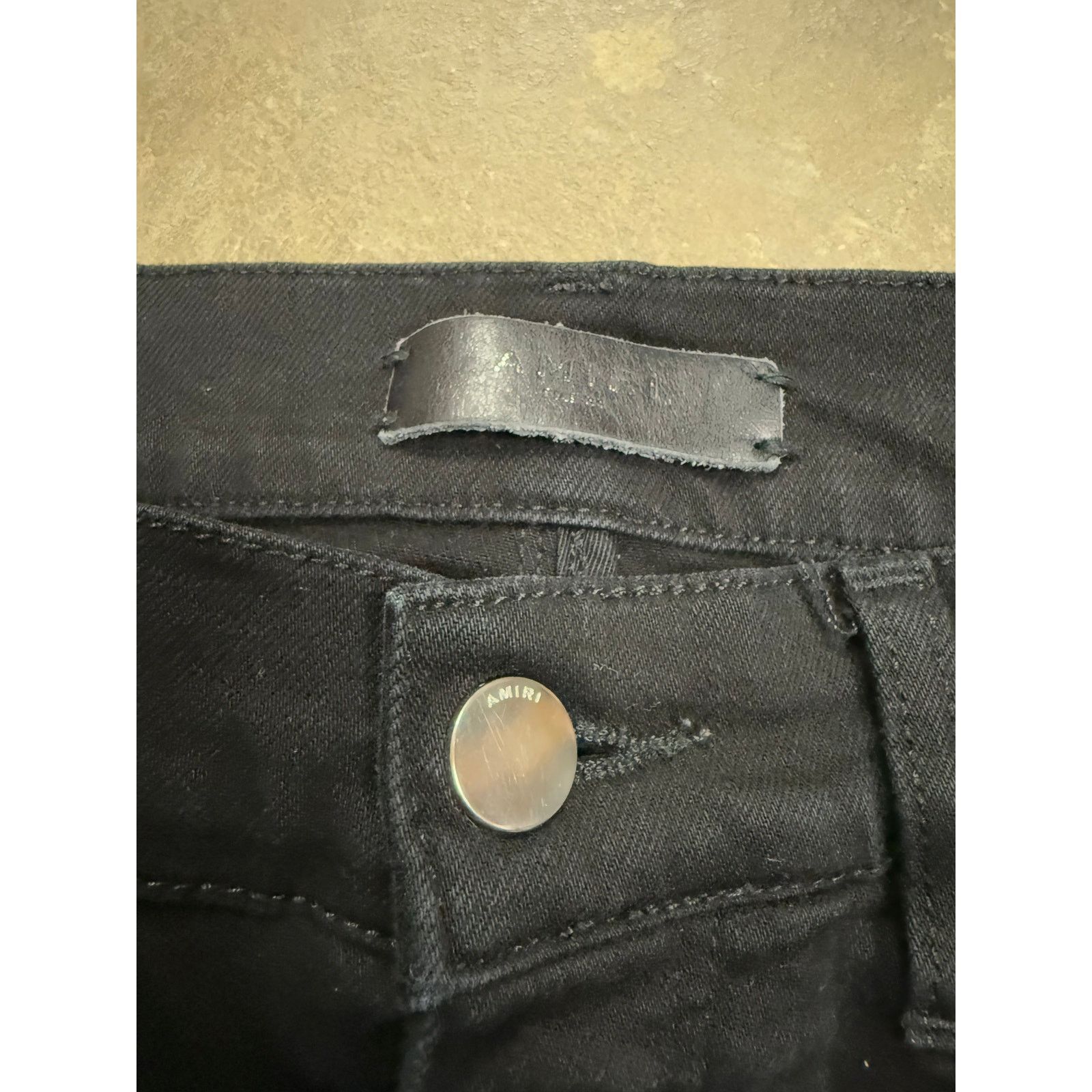 Amiri Amiri Jeans Black Thrasher Rip Used 33 Size US 33 - 2 Thumbnail