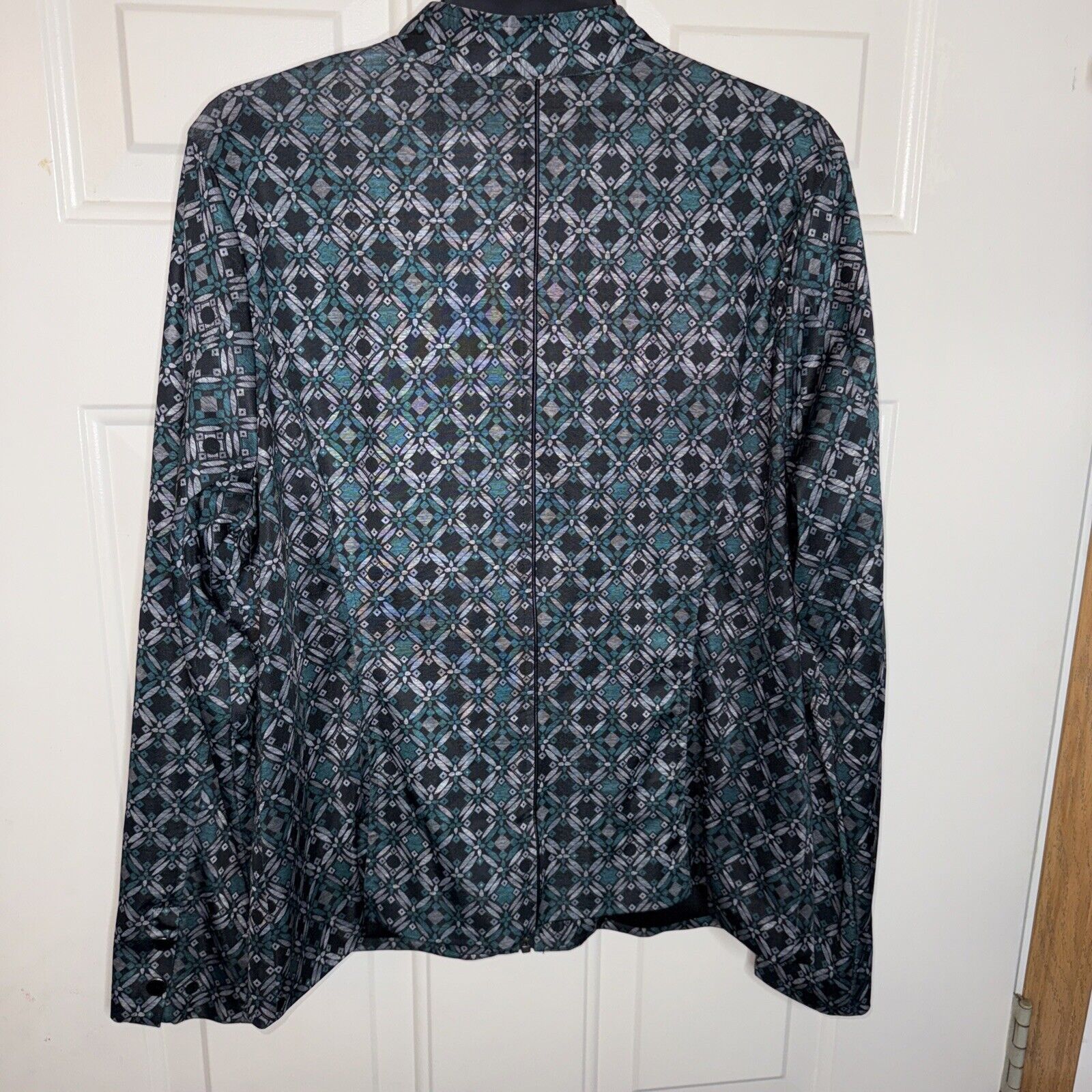 & Other Stories Christopher & Banks Women’s Track Jacket Black Green Size L / US 10 / IT 46 - 10 Thumbnail