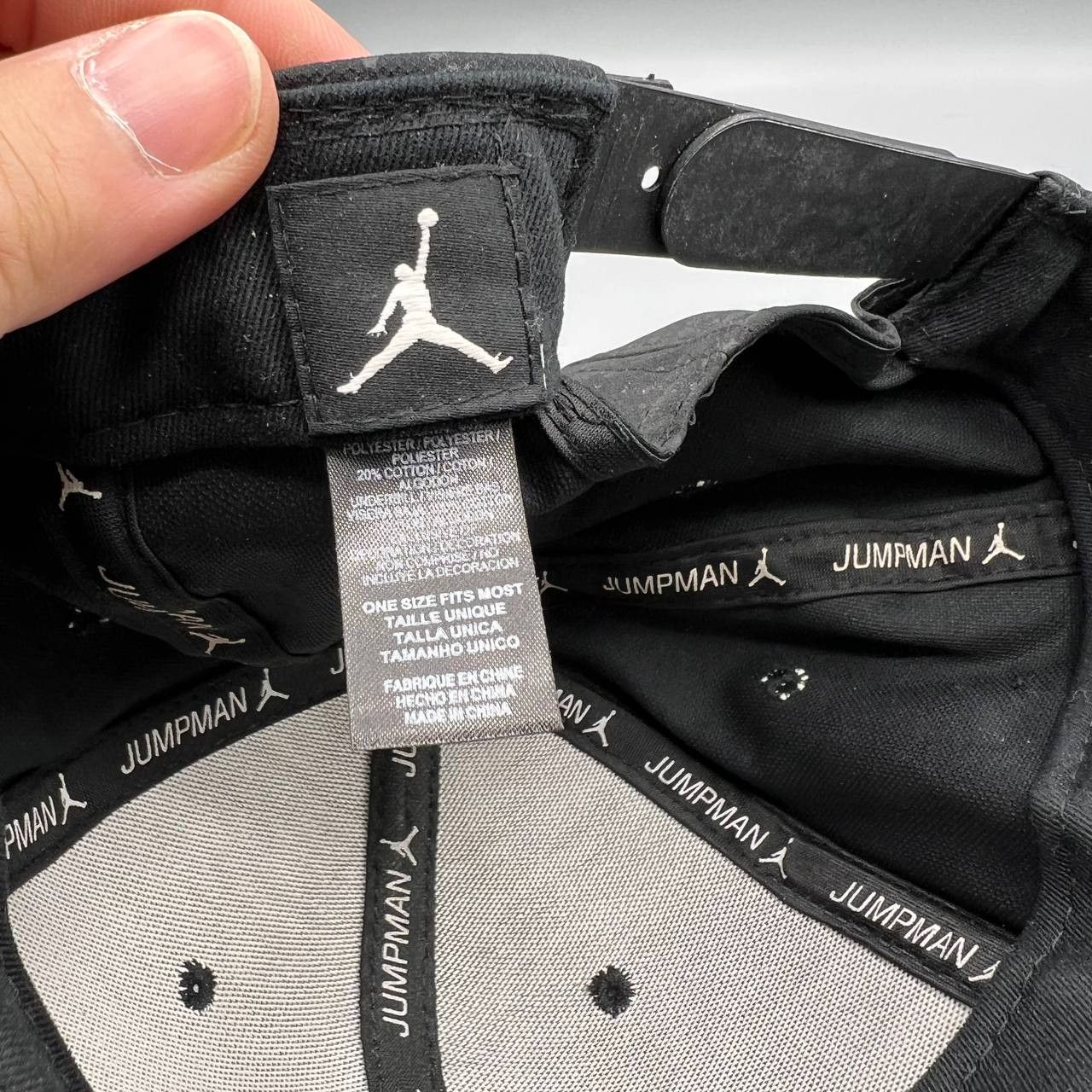 Jordan Brand Air Jordan Hat Men Black Speckle Print Jumpman Snap Back Cap Size ONE SIZE - 7 Thumbnail