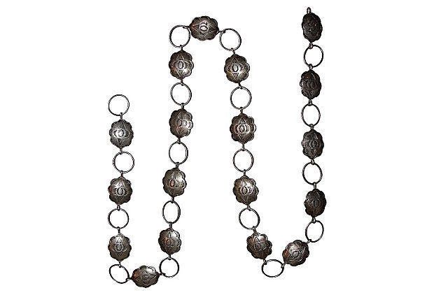 Designer Sterling Silver Concho Necklace Size ONE SIZE - 5 Thumbnail