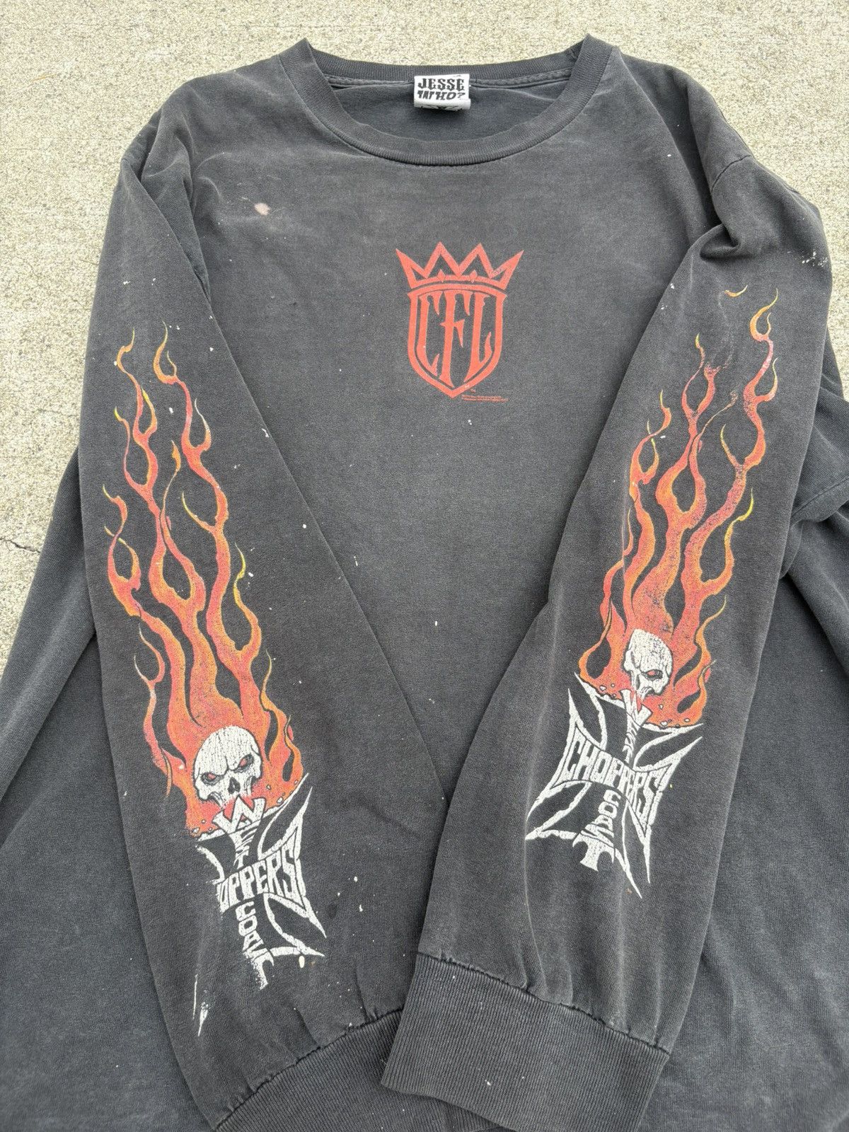West Coast Choppers Vintage 1990s West Coast Choppers Flames Long