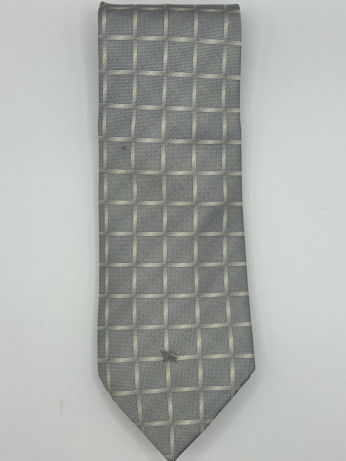 Burberry Burberry Square Pattern Silk Tie Size ONE SIZE - 3 Thumbnail