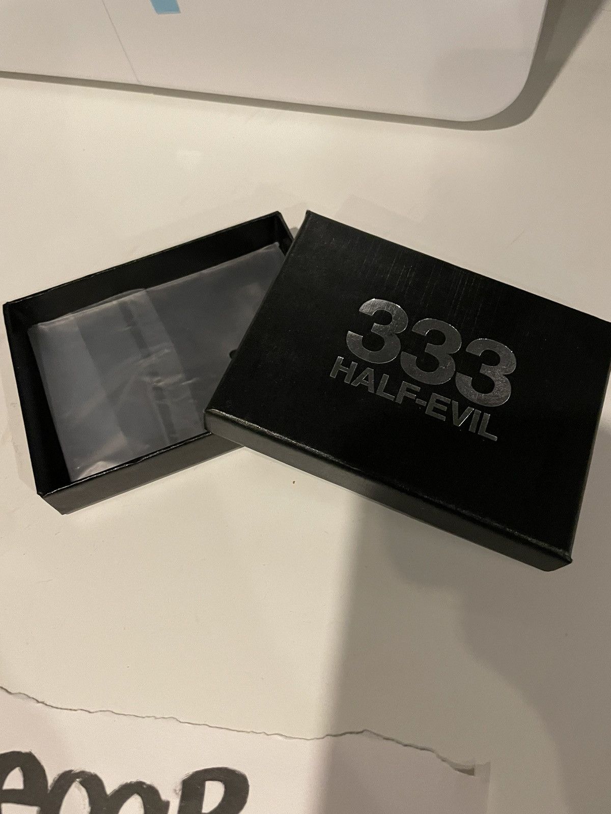 Half Evil Half Evil 333 Black Crocodile Card Holder Size ONE SIZE - 6 Thumbnail