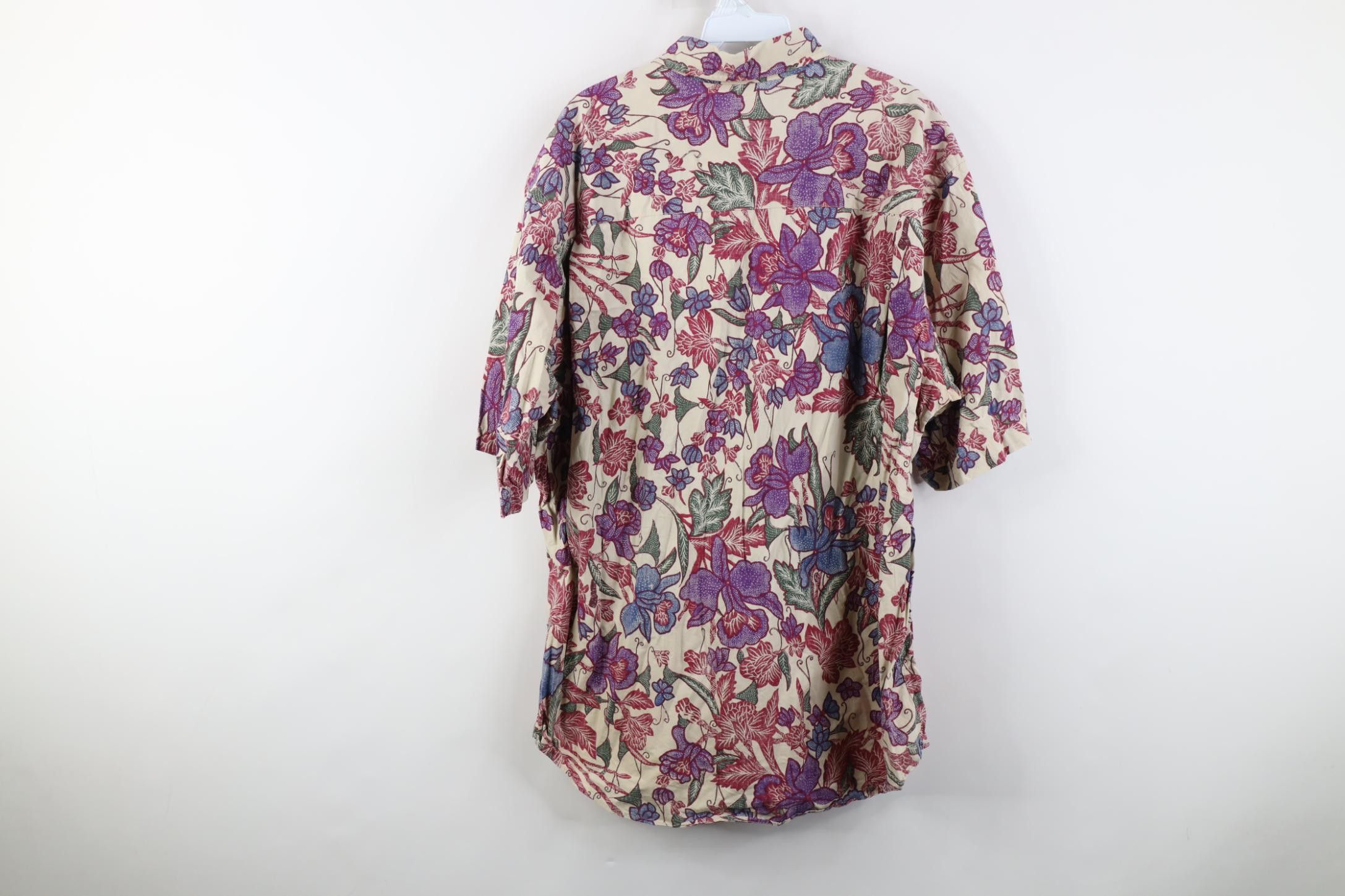 Lands' End Vintage 90s Lands End Short Sleeve Collared Button Shirt USA Size US XL / EU 56 / 4 - 9 Thumbnail