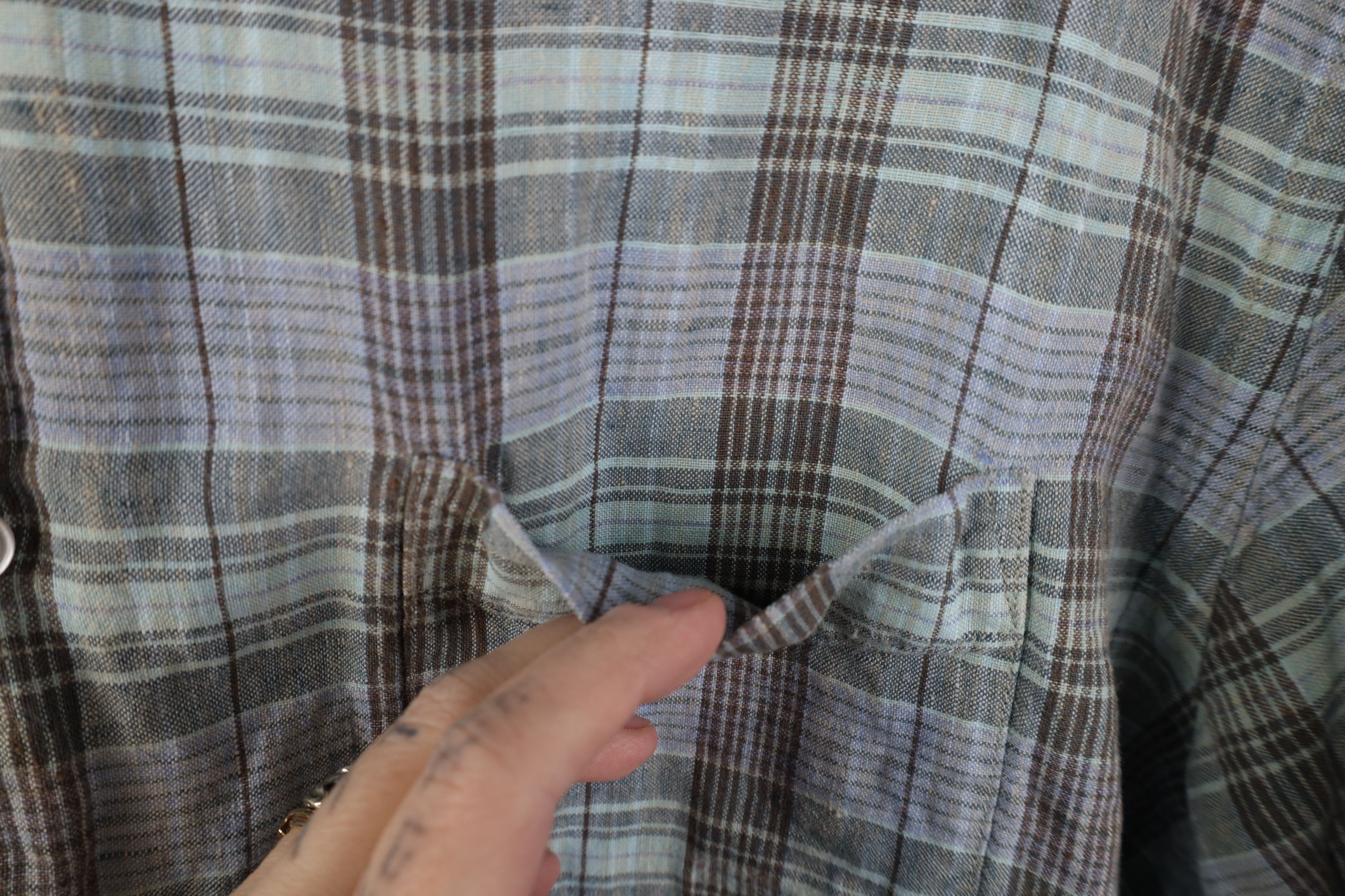 J.Crew Vintage 90s J Crew Short Sleeve Collared Button Shirt Plaid Size US L / EU 52-54 / 3 - 5 Thumbnail