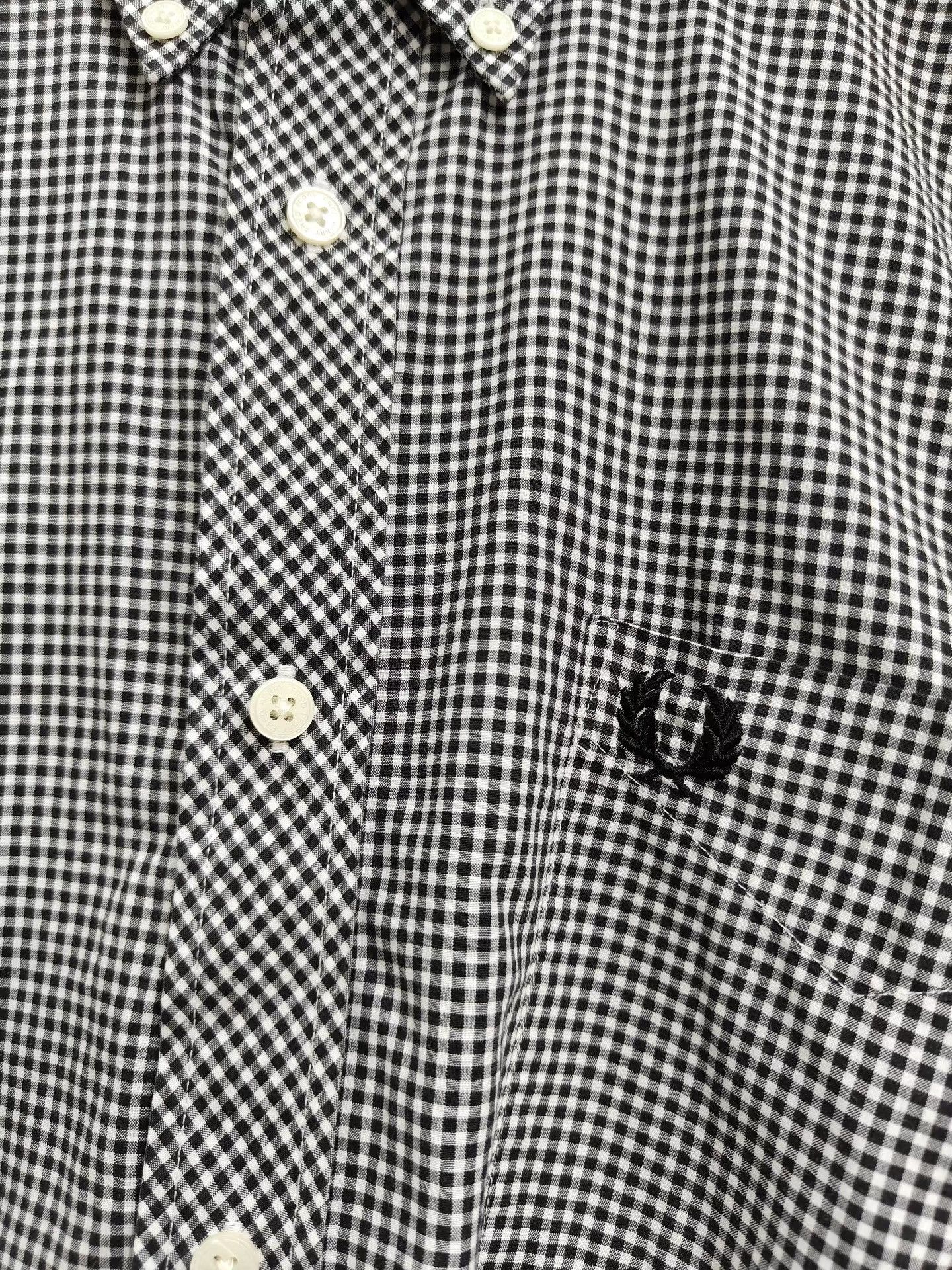 Fred Perry Fred Perry Men's Check Print Button-Up K29 Size US M / EU 48-50 / 2 - 3 Thumbnail