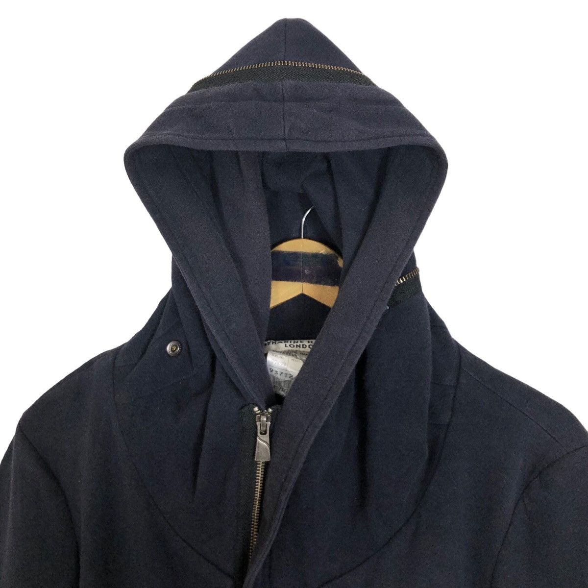 Katharine Hamnett London Vintage Katharine Hamnett London Cut & Sewn Hooded Sweater Size L / US 10 / IT 46 - 7 Thumbnail