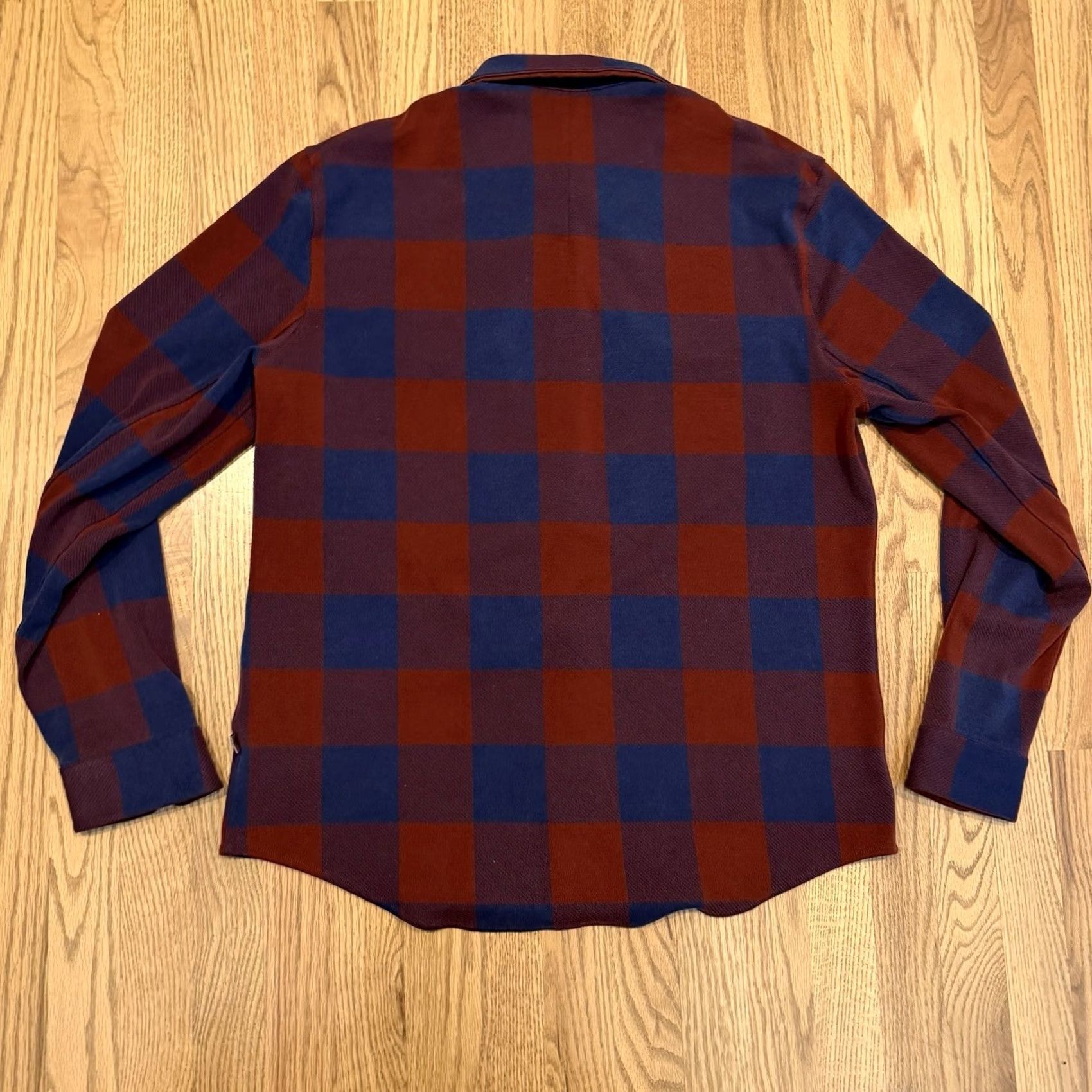 Lululemon Lululemon Overshirt Button-Up Plaid Shirt Long Sleeve Snap Men’s Large Red Blue Multicolor Size US L / EU 52-54 / 3 - 2 Thumbnail