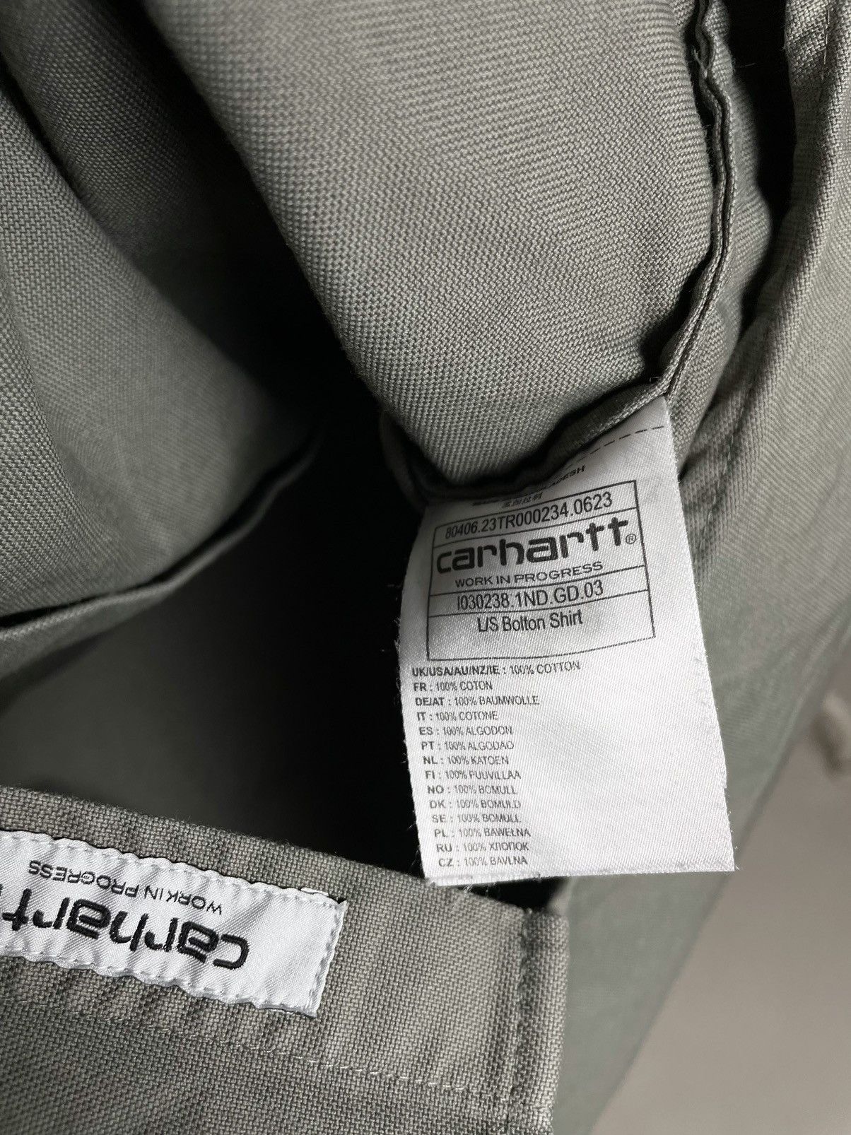 Carhartt Wip CARHARTT WIP 🌲 khaki button up over shirt Size US L / EU 52-54 / 3 - 10 Thumbnail