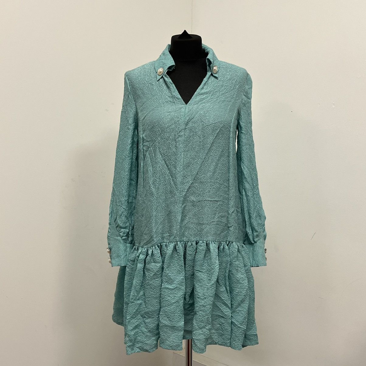 Baum und Pferdgarten Baum Und Pferdgarten Blue silk dress with buttons Size XS / US 0-2 / IT 36-38 - 11 Thumbnail