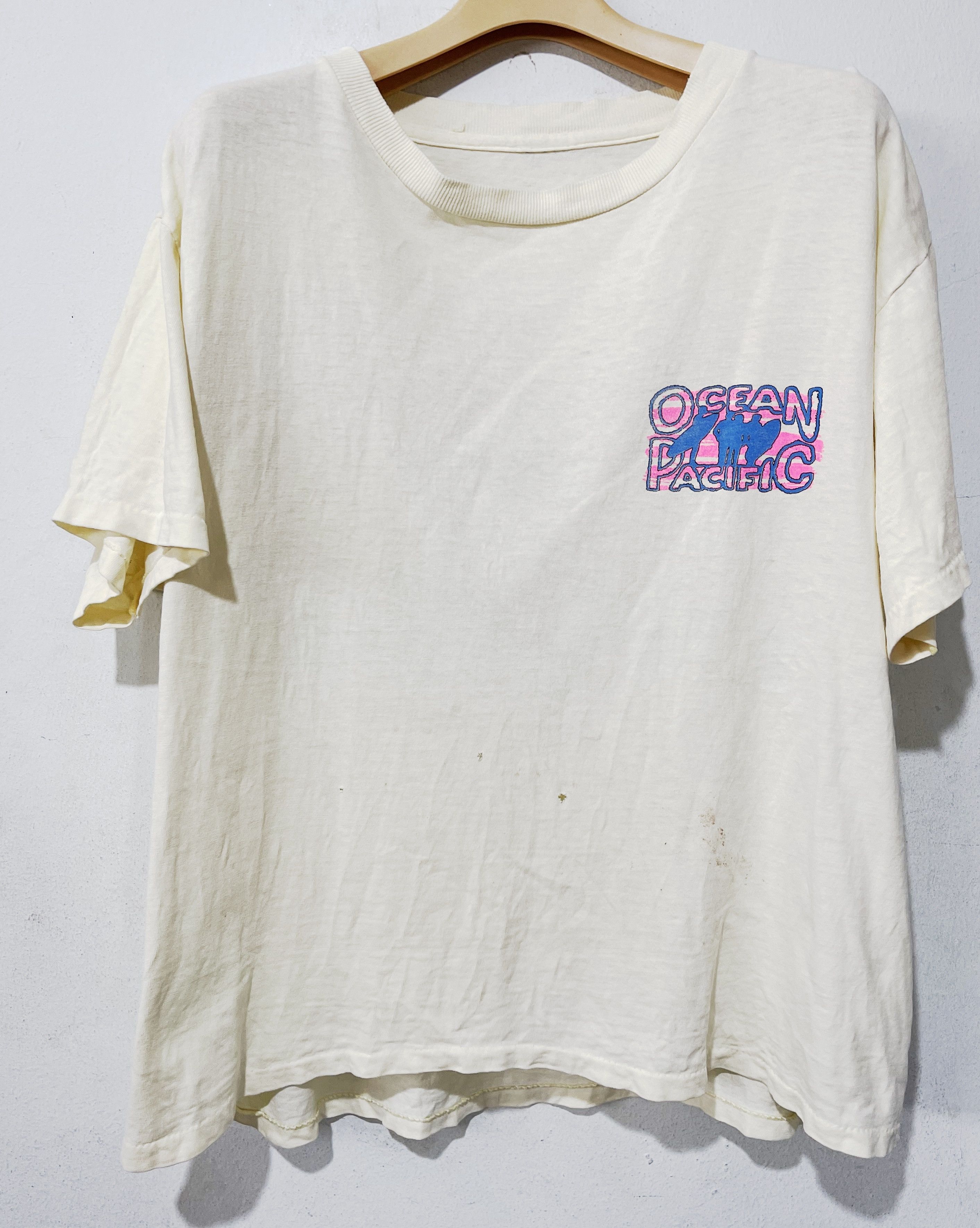 Ocean Pacific × Vintage Vintage 1988 OP Ocean Pacific Crop top Size XL / US 12-14 / IT 48-50 - 4 Thumbnail