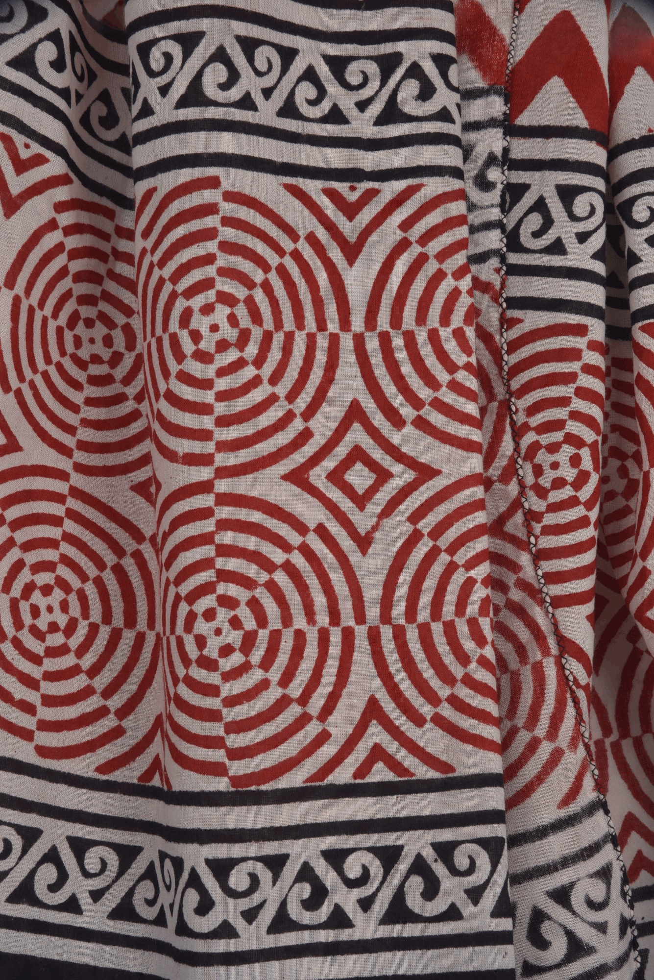 Other Hand Block Print Cotton Scarf for Women, Shawl Wraps Size ONE SIZE - 3 Thumbnail