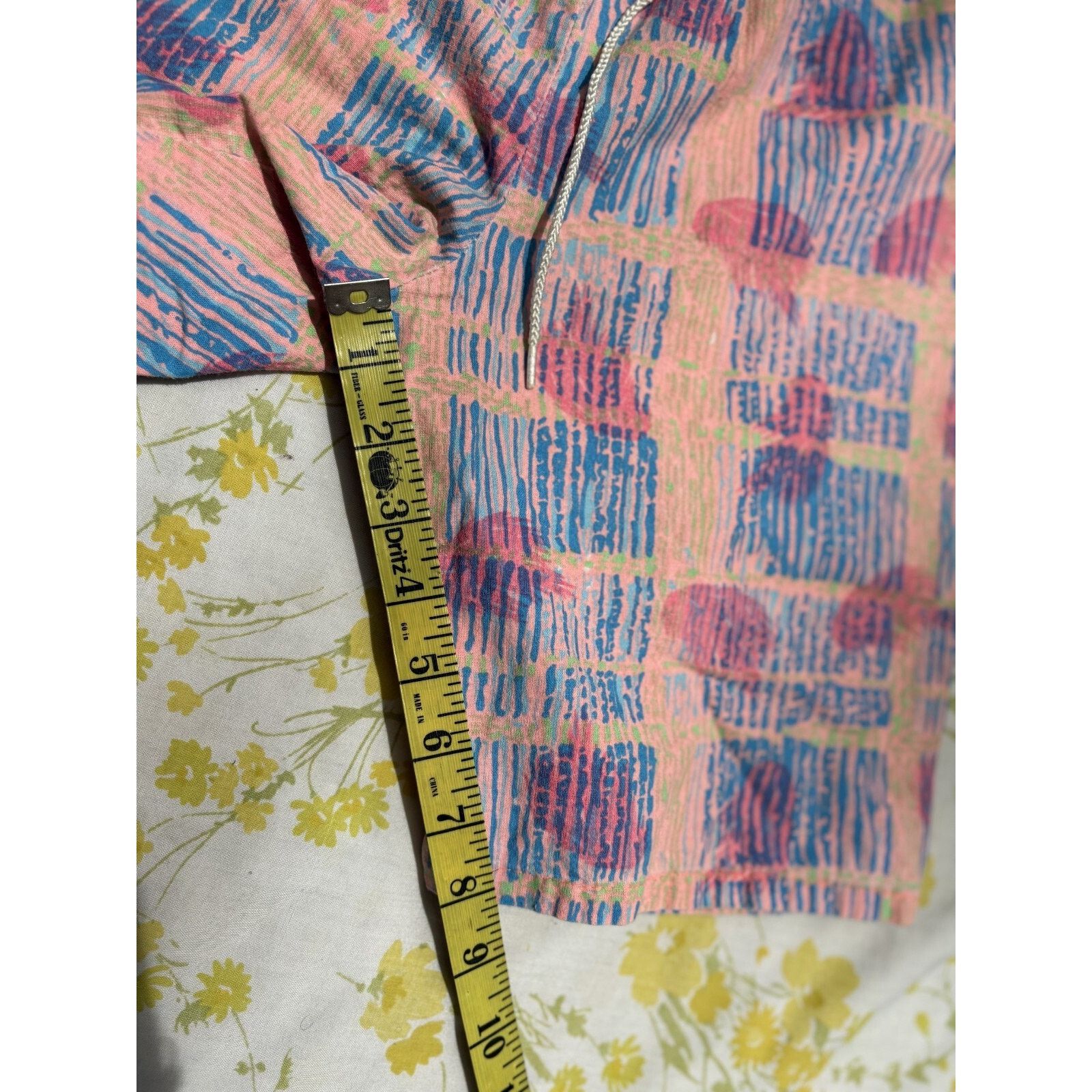 Vintage VTG 80S PATTERNED DRAWSTRING PARTY SHORTS Size 24" / US 00 / IT 34 - 4 Thumbnail