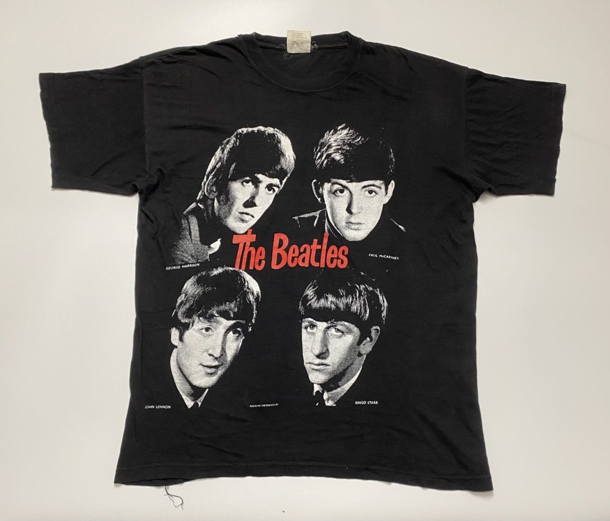 Band Tees Rare Vintage Europe 90s The Beatles Line-up tee Size US XL / EU 56 / 4 - 2 Thumbnail