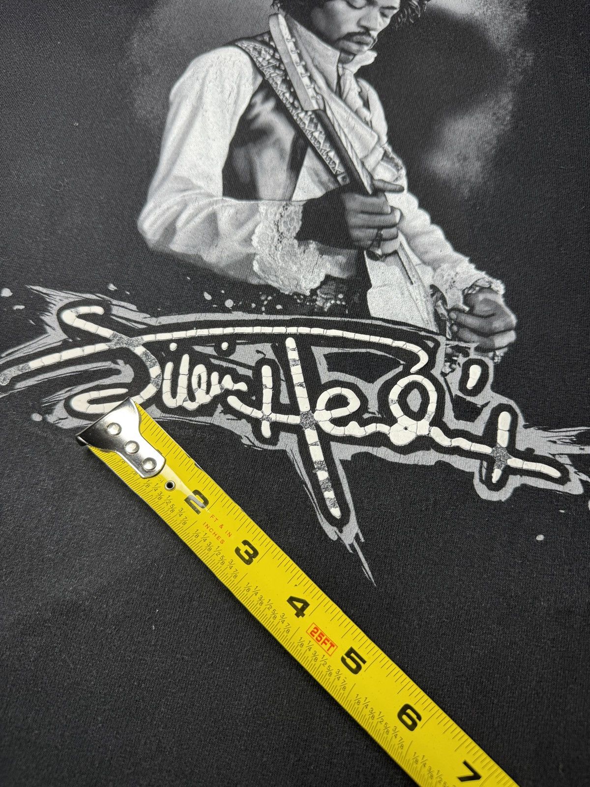 Band Tees × Vintage Vintage 90s Y2K Jimi Hendrix Lrg Rock N Roll FadedT Shirt Size US L / EU 52-54 / 3 - 8 Thumbnail