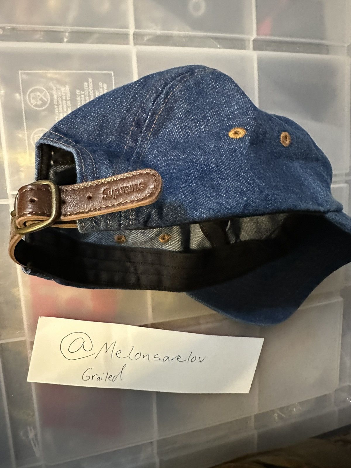 Supreme Supreme Washed Chino Twill Camp Cap - Denim Size ONE SIZE - 5 Thumbnail