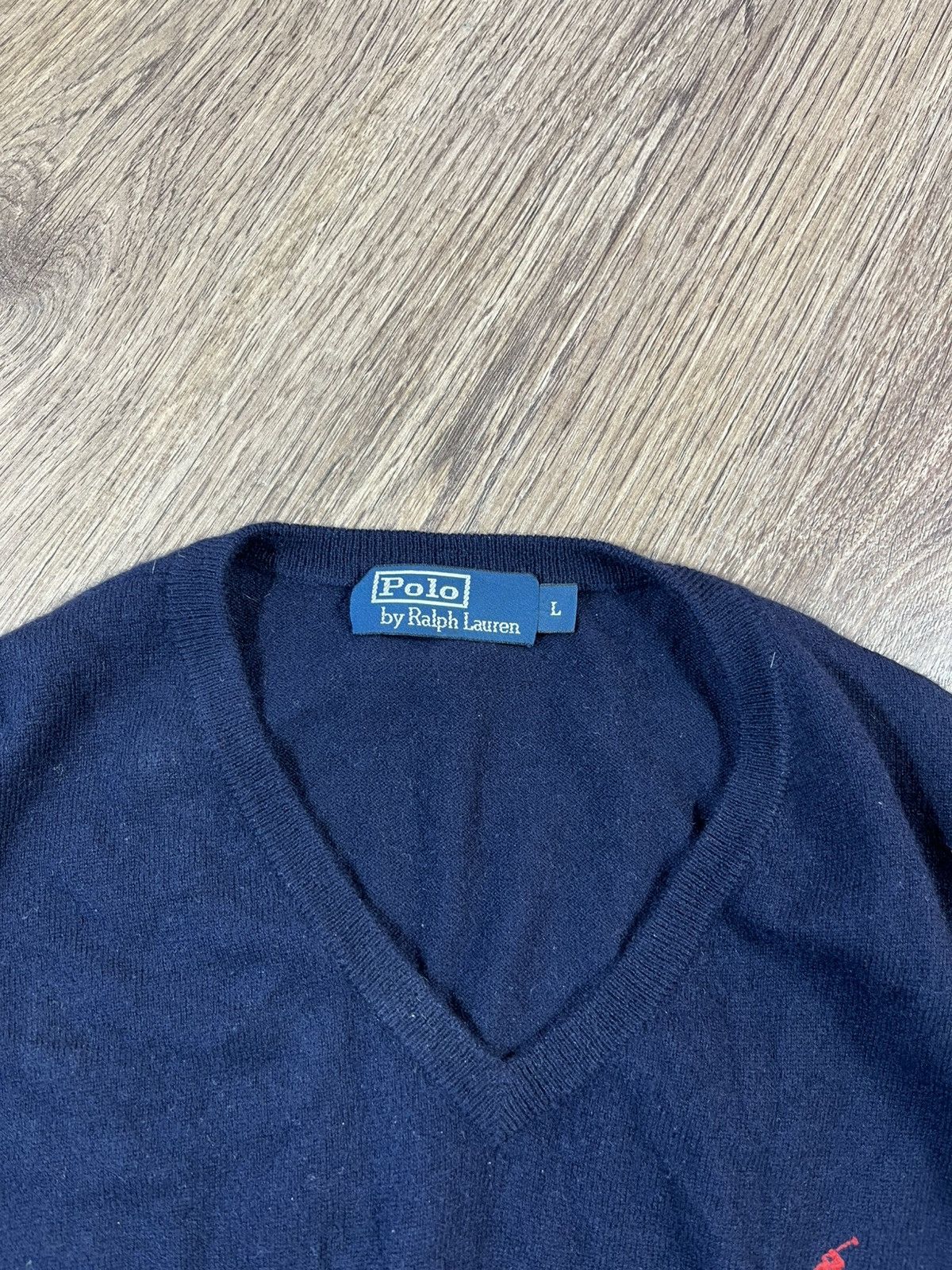Polo Ralph Lauren × Ralph Lauren × Vintage Vintage Polo Ralph Lauren Wool Sweater Vest Size US L / EU 52-54 / 3 - 3 Thumbnail