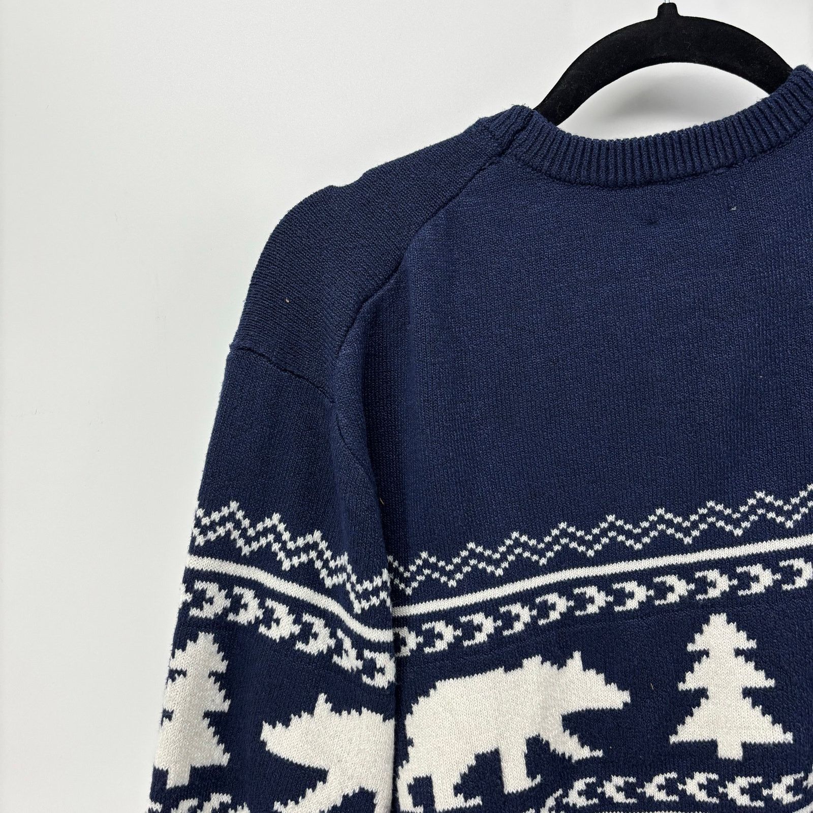Lands' End Lands End Men's Size XL Sweater Navy Blue Bear Christmas Size US XL / EU 56 / 4 - 15 Thumbnail