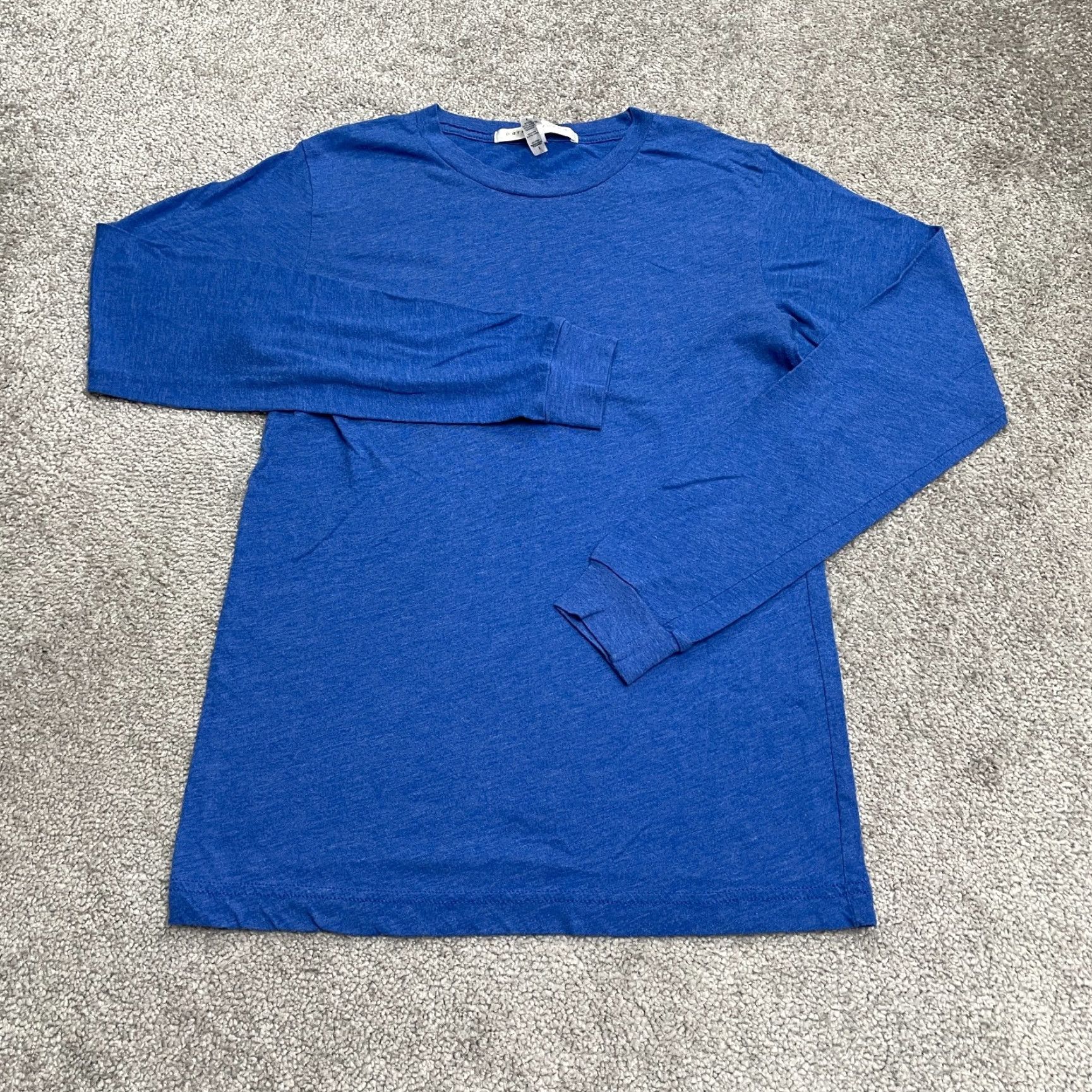 Parker Parke & Ronen Basic T-Shirt Womens S Blue Crew Neck Long Sleeve Casual Tee Size S / US 4 / IT 40 - 2 Thumbnail
