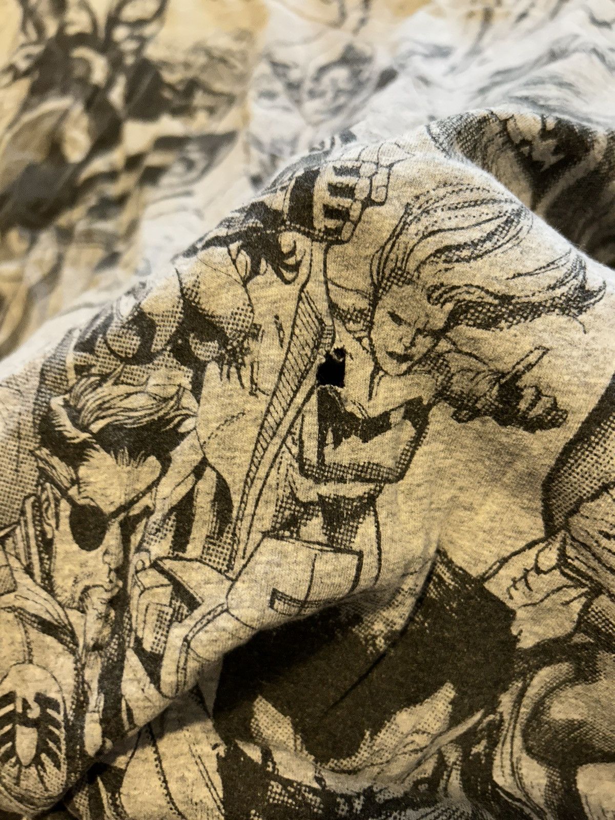 Marvel Comics × Vintage Y2K AOP Marvel All Over Print Super Hero T Shirt Size US L / EU 52-54 / 3 - 2 Thumbnail