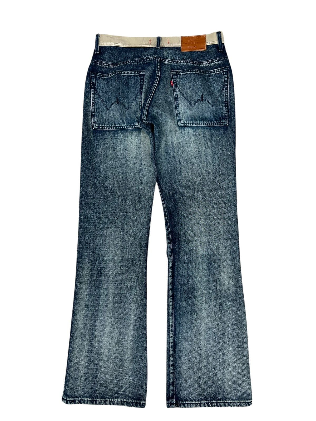 Edwin 2000s Edwin E-Function Mud Wash Fade Denim Bootcut Jeans Size US 32 / EU 48 - 15 Thumbnail