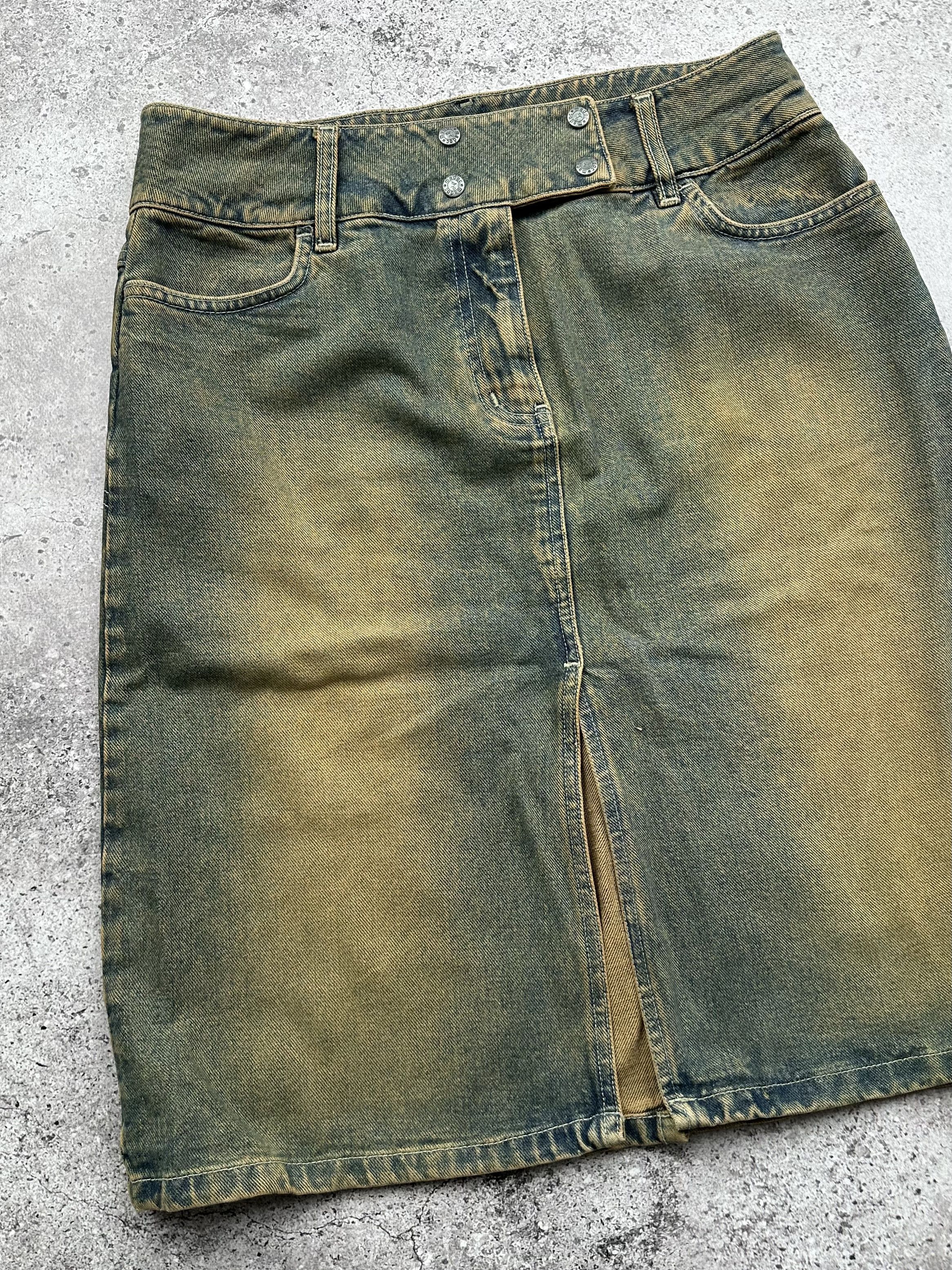 Japanese Brand Vintage Faded Skirt C256(V525) Size 28" / US 6 / IT 42 - 2 Thumbnail