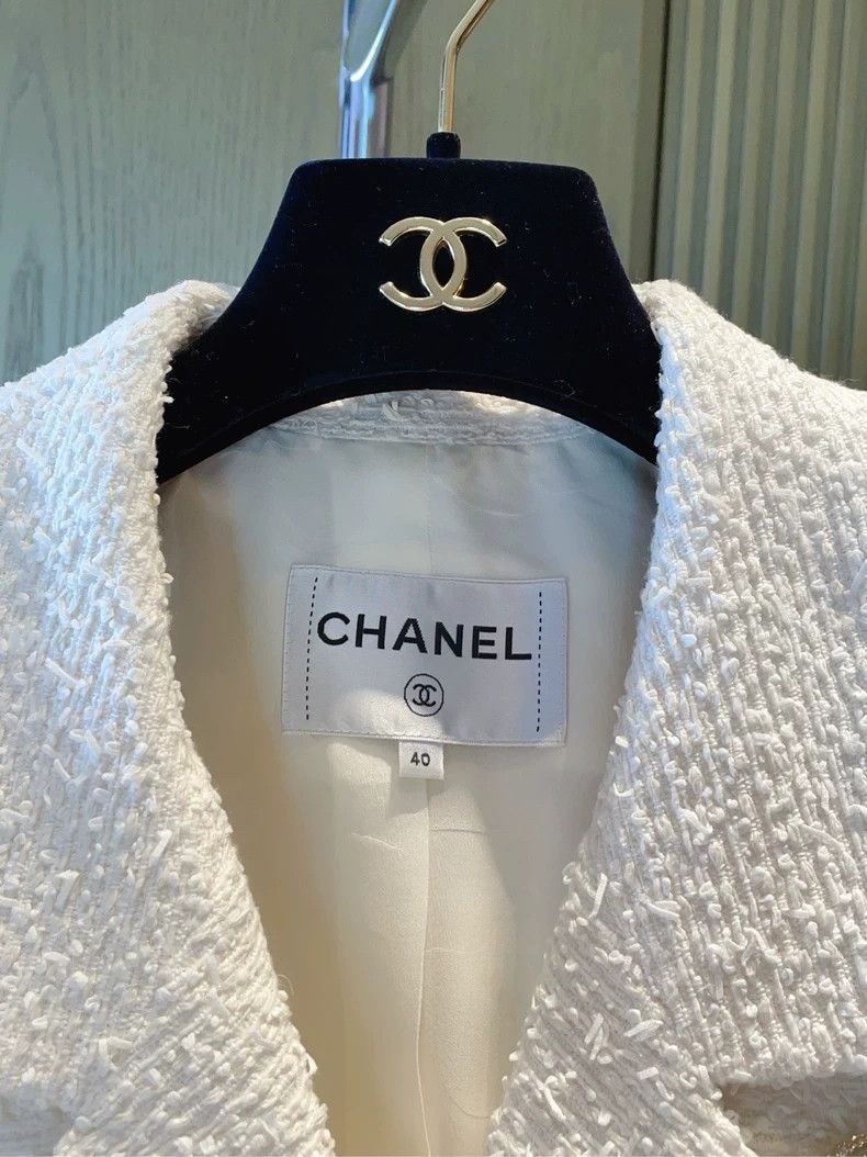 Chanel Chanel White collar double-breasted tweed jacket 2504-Nexta Size S / US 4 / IT 40 - 7 Thumbnail