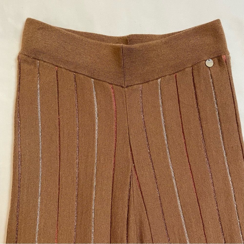 Other NWT New LUCKYLU Milano $211 Boho Brown Knit Pants Size S Size 28" / US 6 / IT 42 - 8 Thumbnail