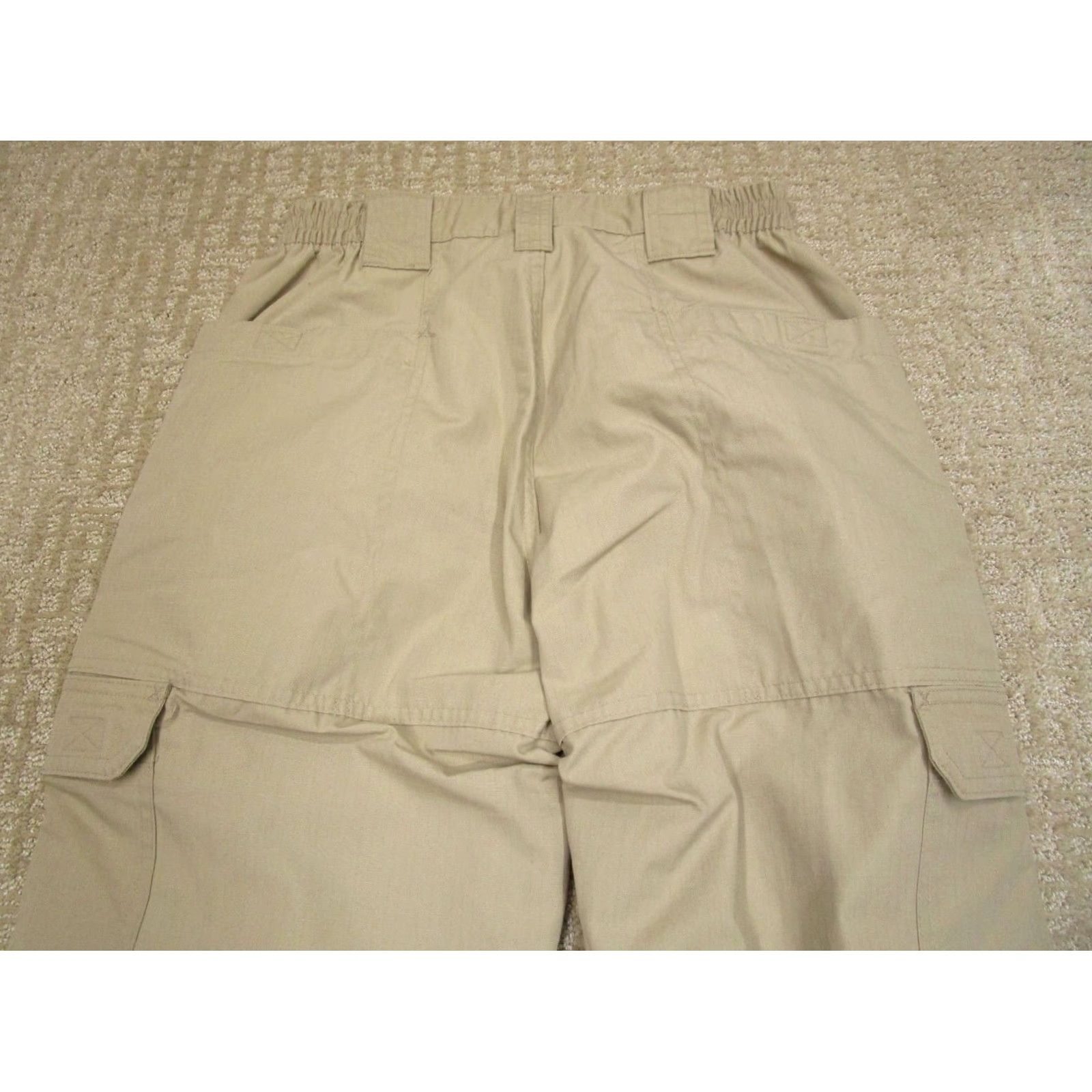 Propper Propper Pants Men Cargo Pants 32x34 Brown Tan Canvas Cotton Polyester Relaxed Straight Front Jeans style Casual Workwear Size US 32 / EU 48 - 4 Thumbnail