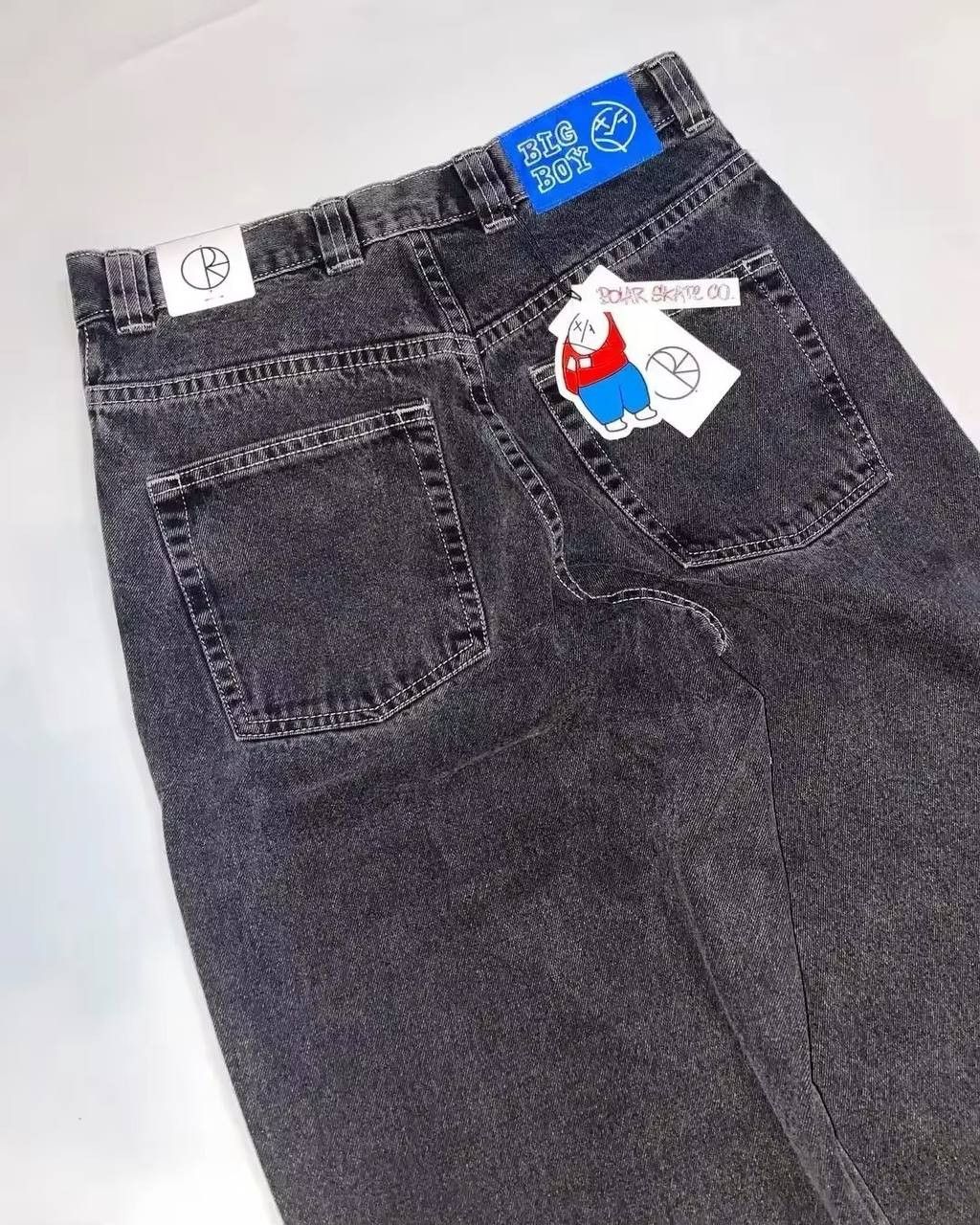 Japanese Brand × Vintage baggy high-waisted jeans. Size US 36 / EU 52 - 1 Thumbnail
