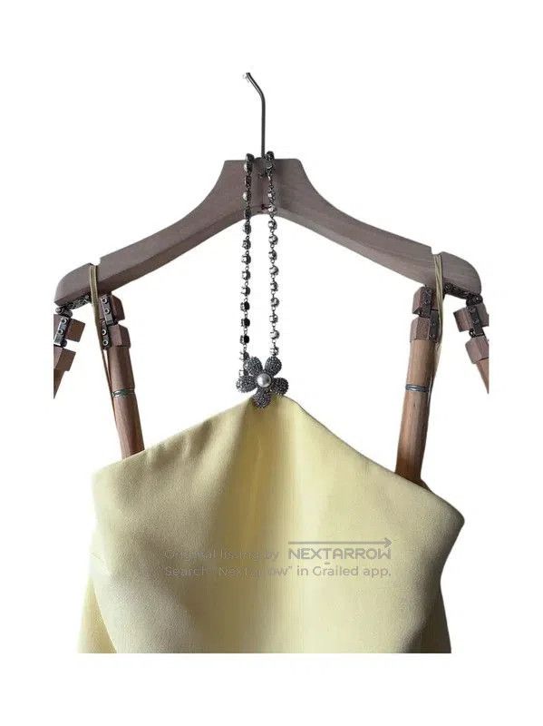 Miu Miu Miu Miu Sleeveless Lemon Yellow Midi Dress . Size S / US 4 / IT 40 - 6 Thumbnail