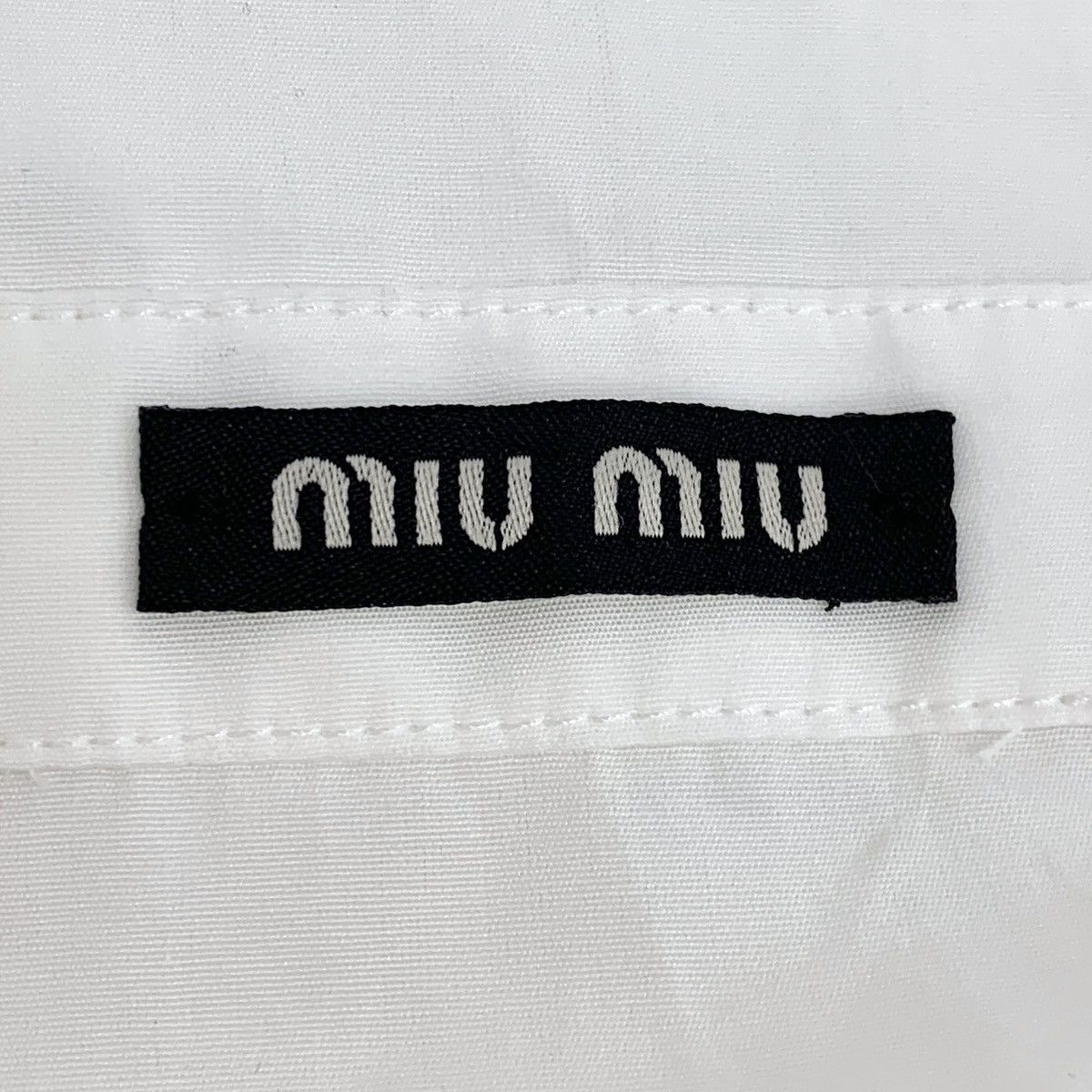 Miu Miu Miu Miu White Backless Cotton Halter Dress Size XS / US 0-2 / IT 36-38 - 5 Thumbnail