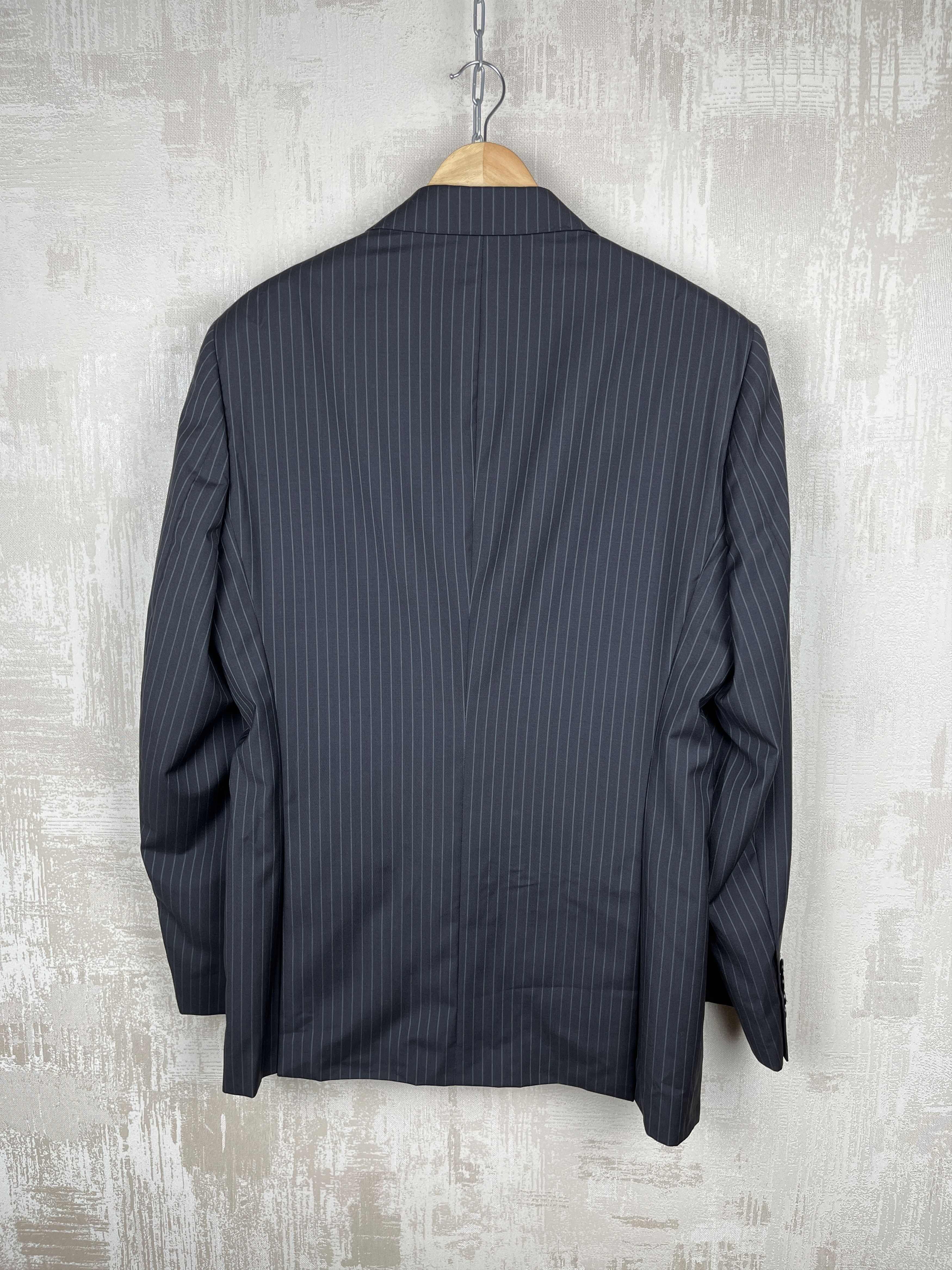 Paoloni Paoloni Extra-fine Virgin Wool Striped Blazer Size 54 Size US L / EU 52-54 / 3 - 20 Thumbnail