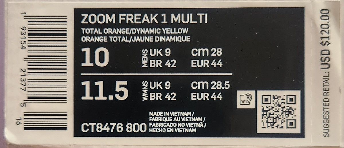 Nike Zoom Freak 1 What The Size US 10 / EU 43 - 8 Thumbnail
