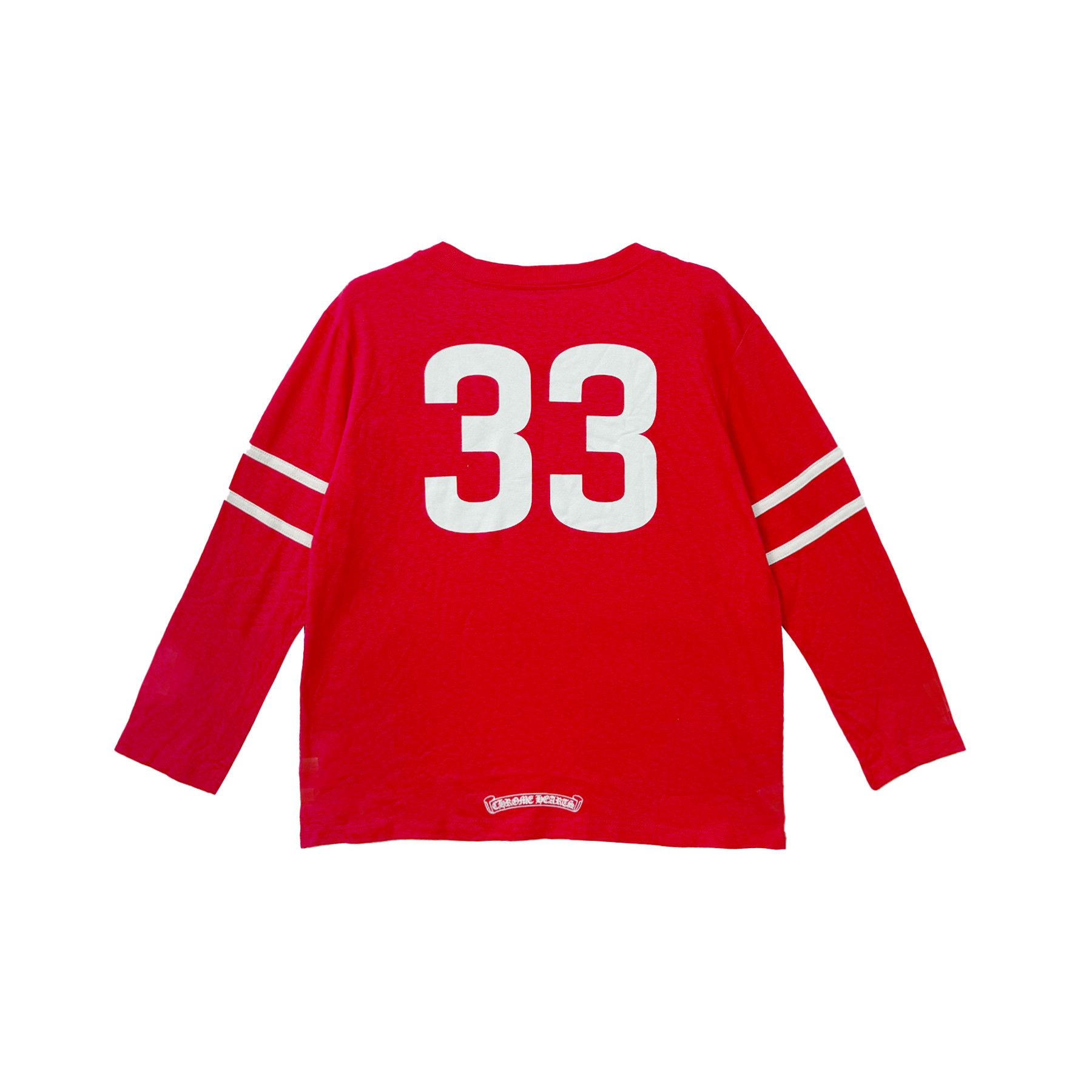 Chrome Hearts Chrome Hearts Red 33 Horseshoe Logo Long Sleeve Tee Size S / US 4 / IT 40 - 2 Thumbnail