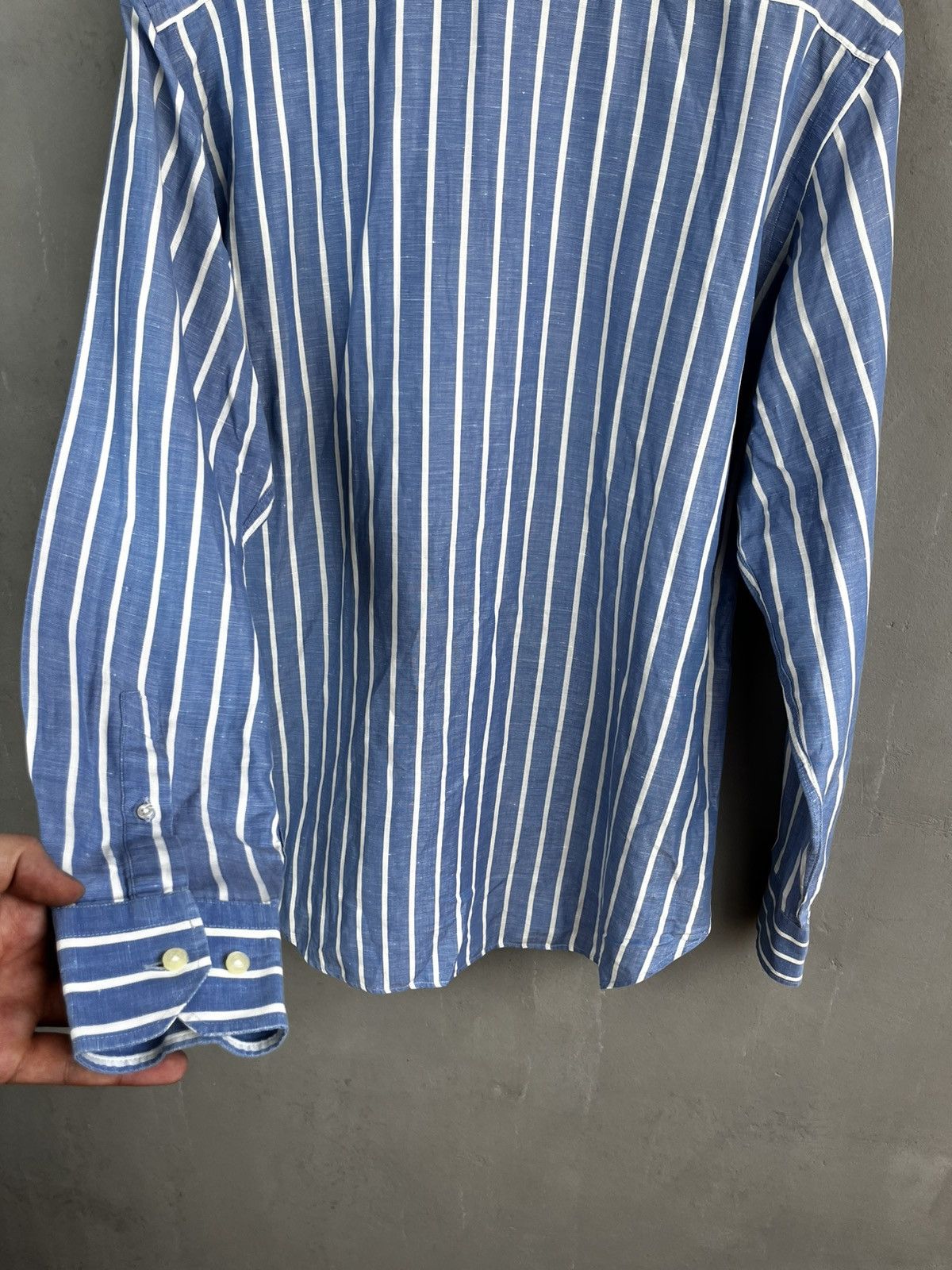 Etro Etro bitton shirt lino Size US M / EU 48-50 / 2 - 10 Thumbnail