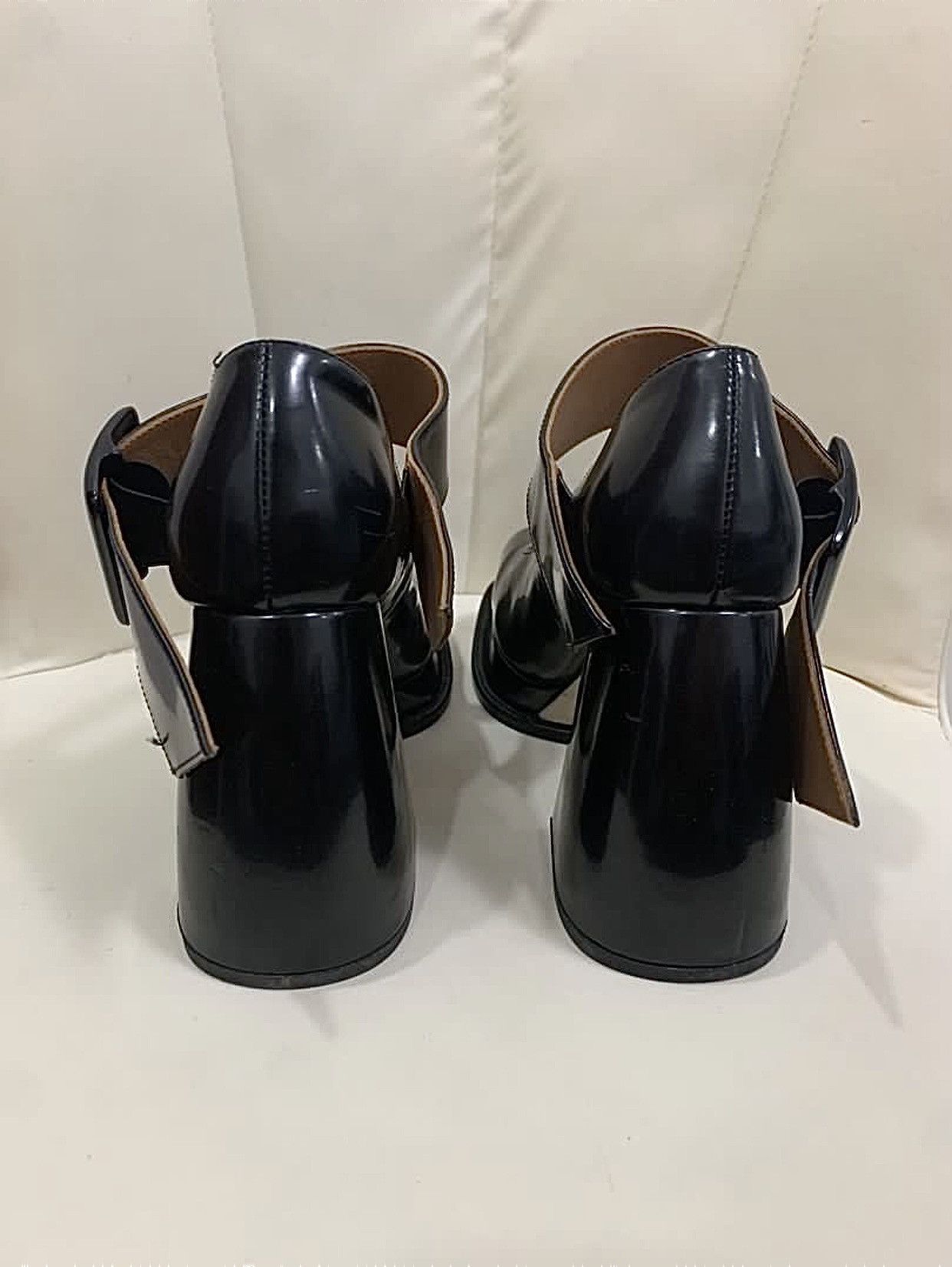 Shushu/Tong SHUSHU/TONG MARY JANE - SQUARE TOE BELTED HEEL Size US 8 / IT 38 - 7 Thumbnail