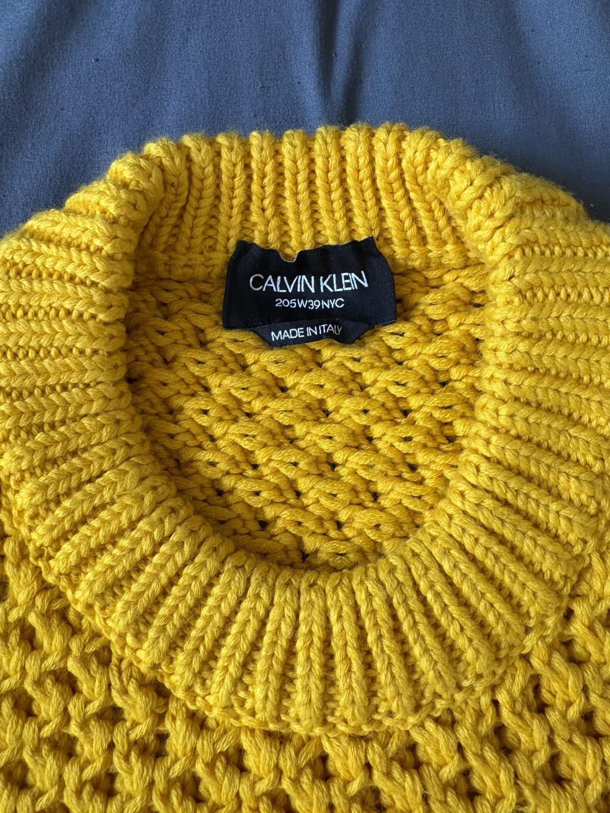 Calvin Klein 205W39NYC Calvin Klein 205w39nyc yellow sweater XXL Size US XXL / EU 58 / 5 - 3 Thumbnail