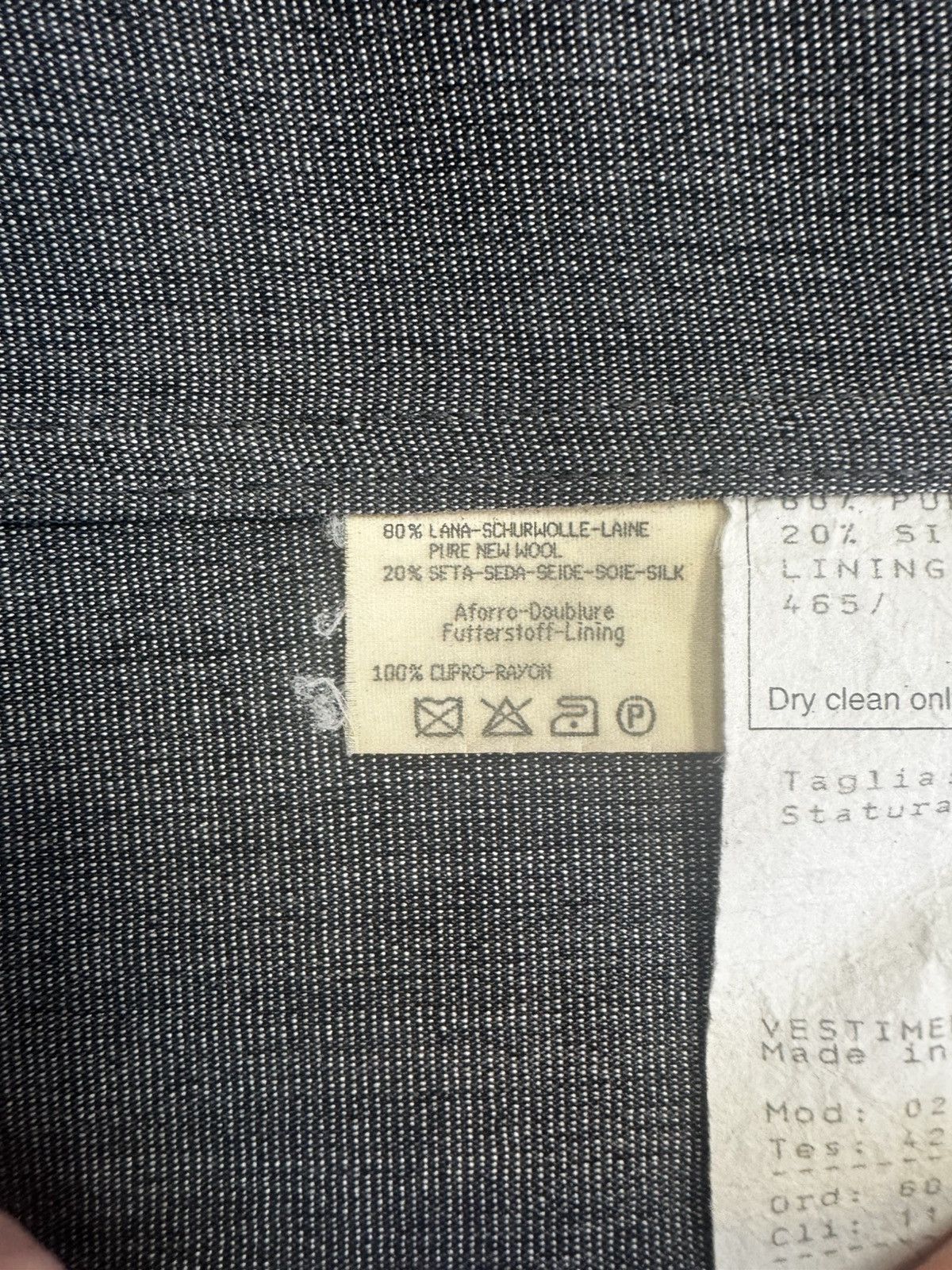 Black Label × Giorgio Armani Giorgio ARMANI Black Label Wool Silk Blend Jacket Size 40R - 11 Thumbnail
