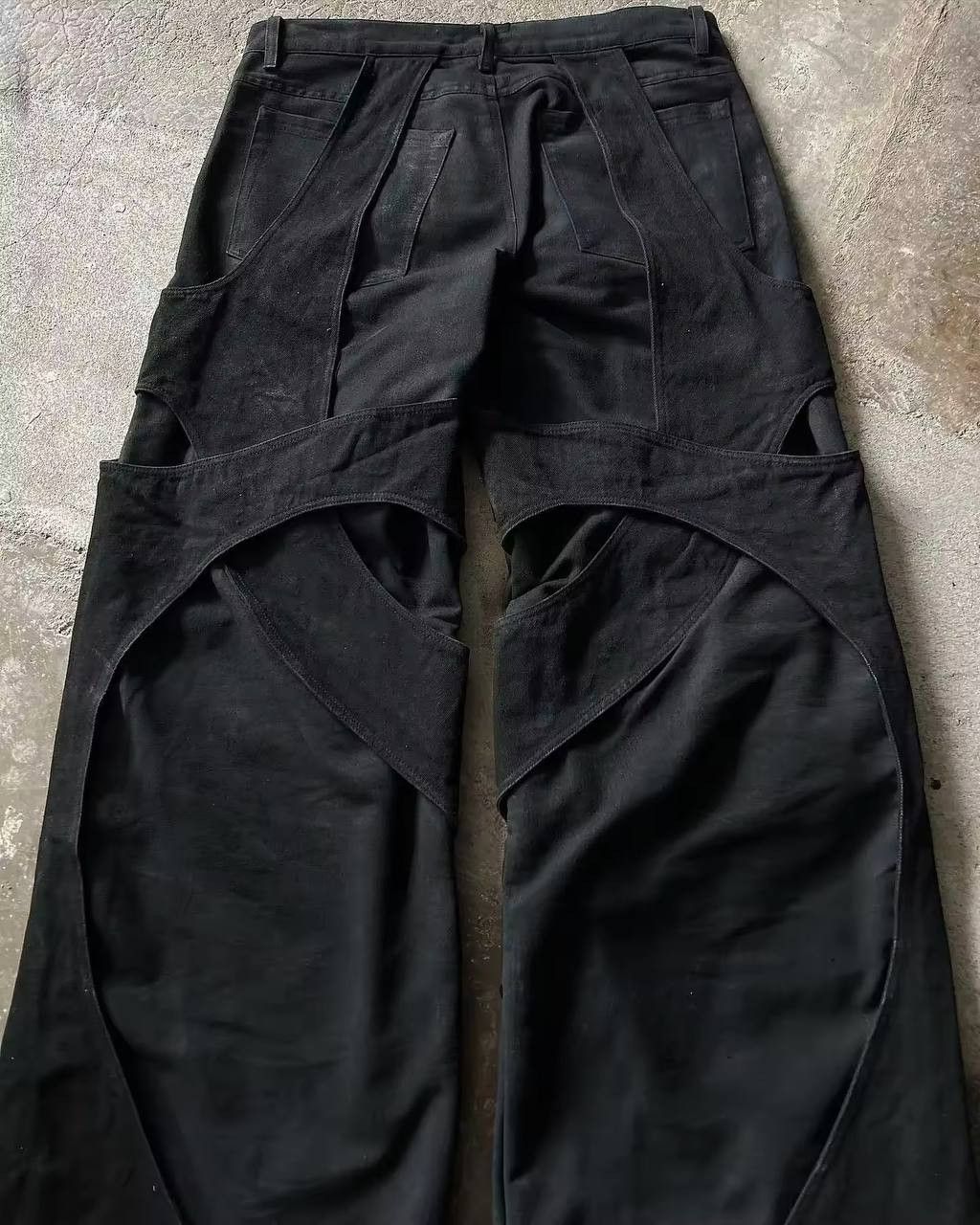 Japanese Brand × Vintage unusual retro jeans Size US 37 - 1 Thumbnail