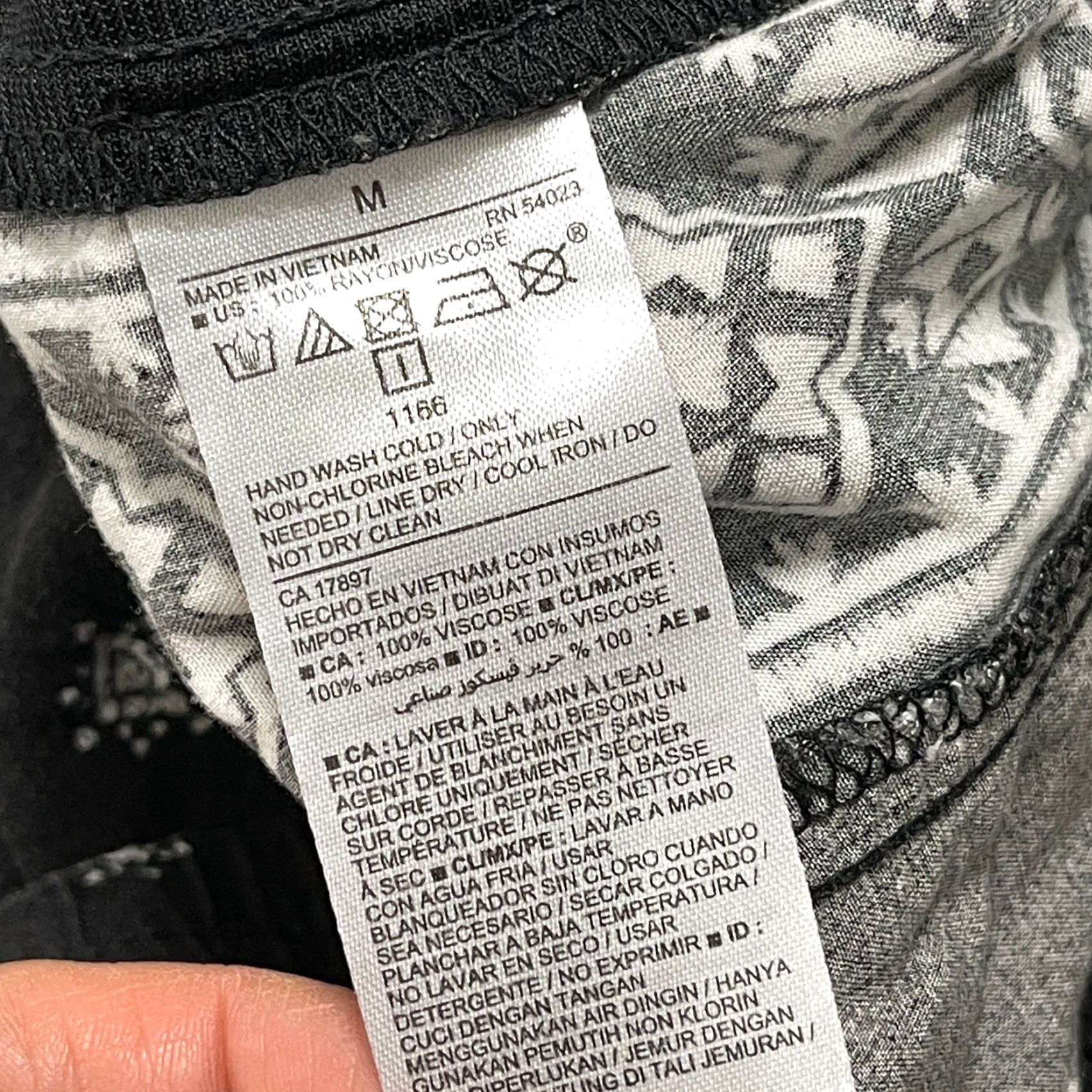 Old Navy Old Navy Ankle Pants Women M Black White All Over Print Boho Hippie Prairie Geometric Vintage No Size 24" / US 00 / IT 34 - 6 Thumbnail