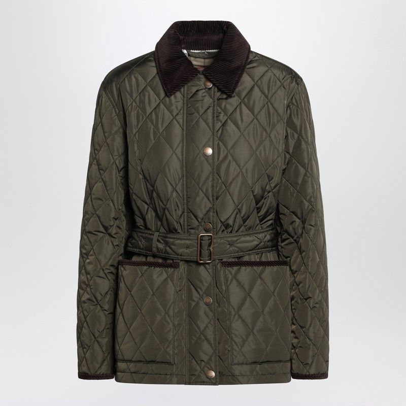 ジャケット Burberry Dark green quilted country jacket Burberry Burberry Dark Green Quilted Country Jacket | Grailed