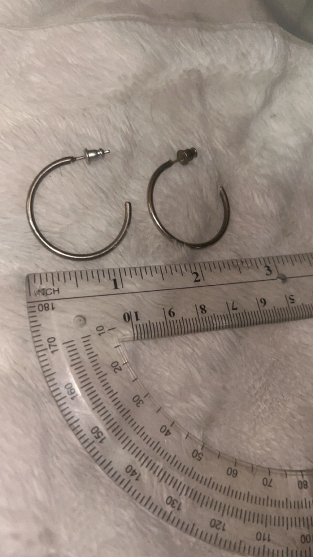 The Unbranded Brand Women's Unbranded Silver Tone Hoop Earrings One Size Size ONE SIZE - 3 Thumbnail