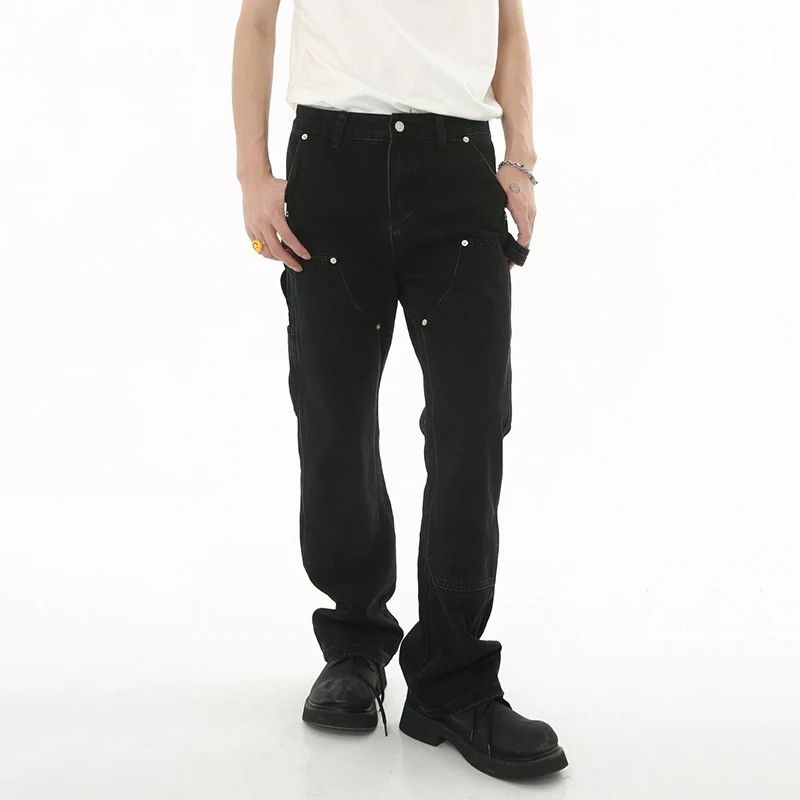 Jean × Vintage Slim Fit Ruffle Denim Size US 32 / EU 48 - 2 Thumbnail