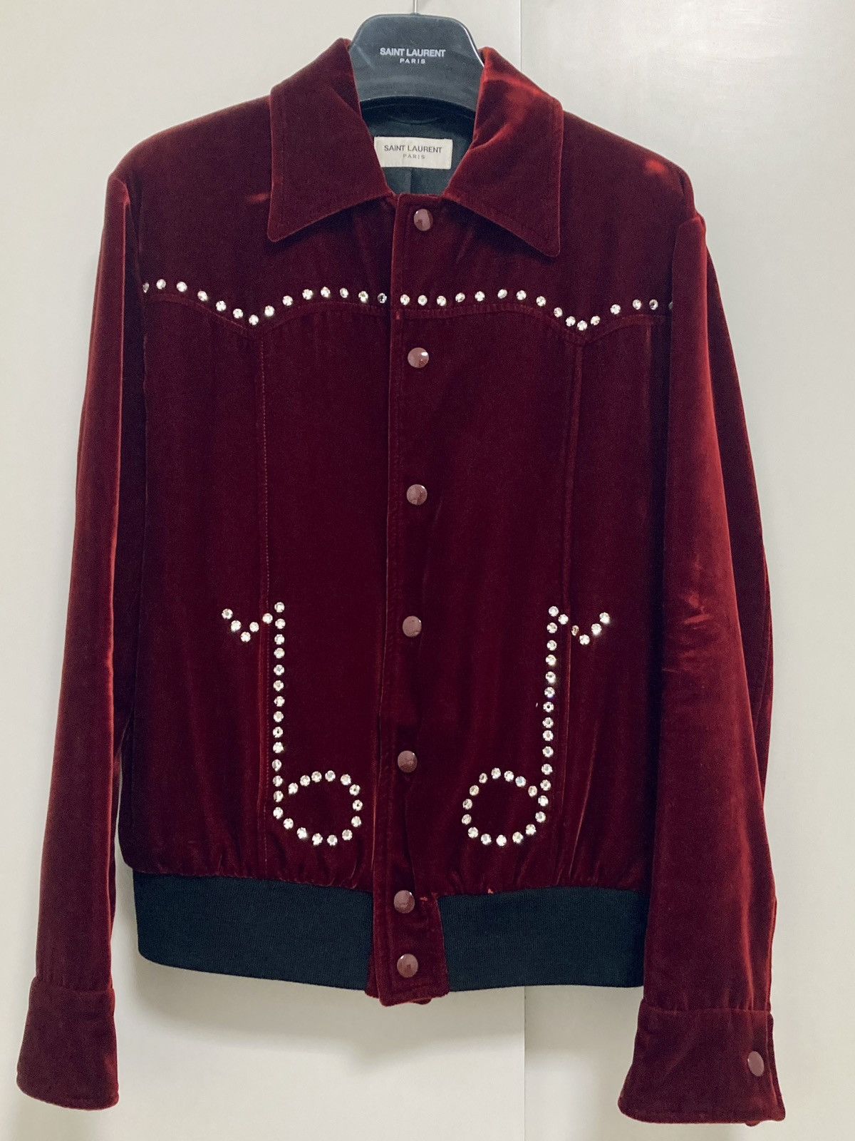 Saint Laurent Paris SAINT LAURENT PARIS BY HEDI SLIMANE 16AW/FW VELVET JACKET Size US S / EU 44-46 / 1 - 7 Thumbnail