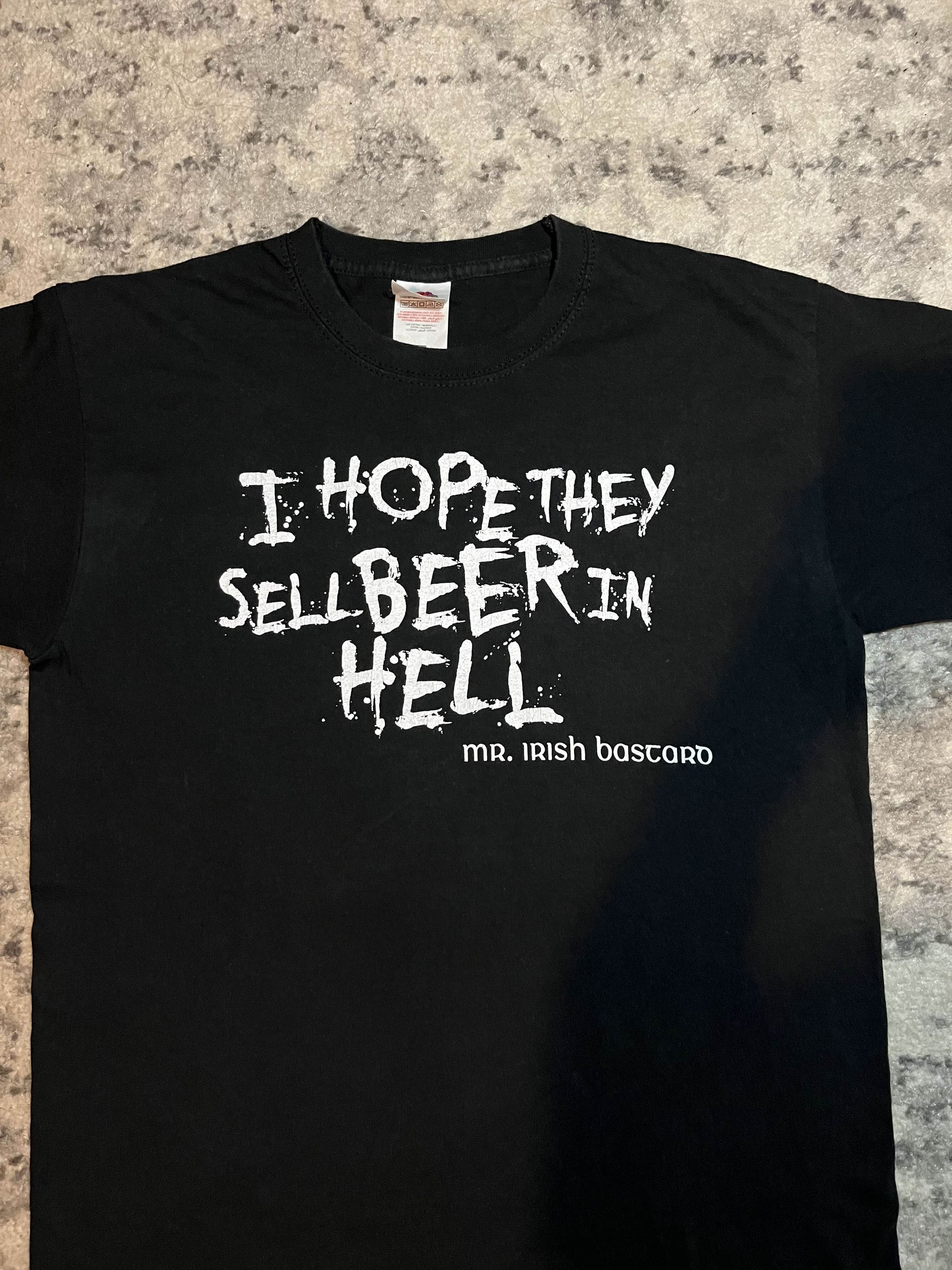 Vintage Funny "I Sell They Have Beer In Hell" Shirt Size US S / EU 44-46 / 1 - 2 Thumbnail